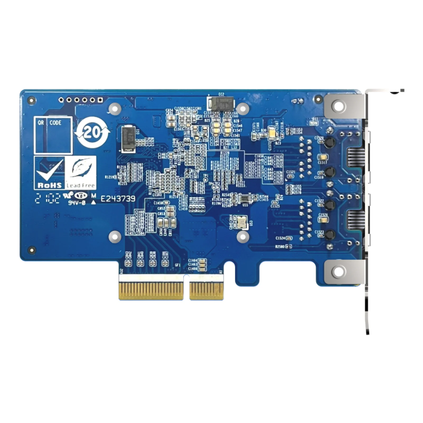 QNAP QXG-10G2T-X710 carte réseau Interne Ethernet 1000 Mbit/s
