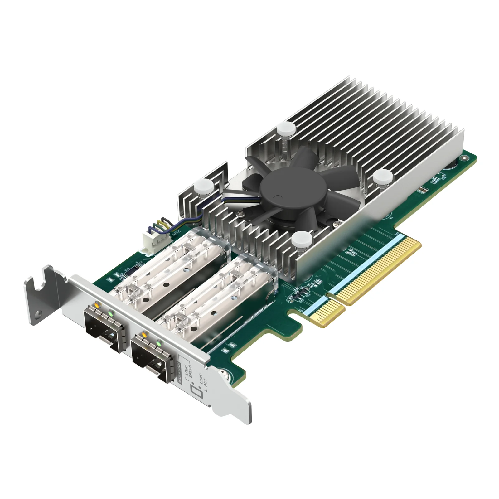 QNAP QXG-25G2SF-BCM carte réseau Interne Fibre 25000 Mbit/s