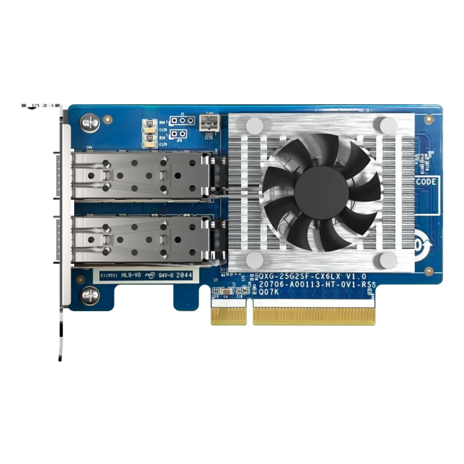 QNAP QXG-25G2SF-CX6 carte réseau Interne Fibre 25000 Mbit/s
