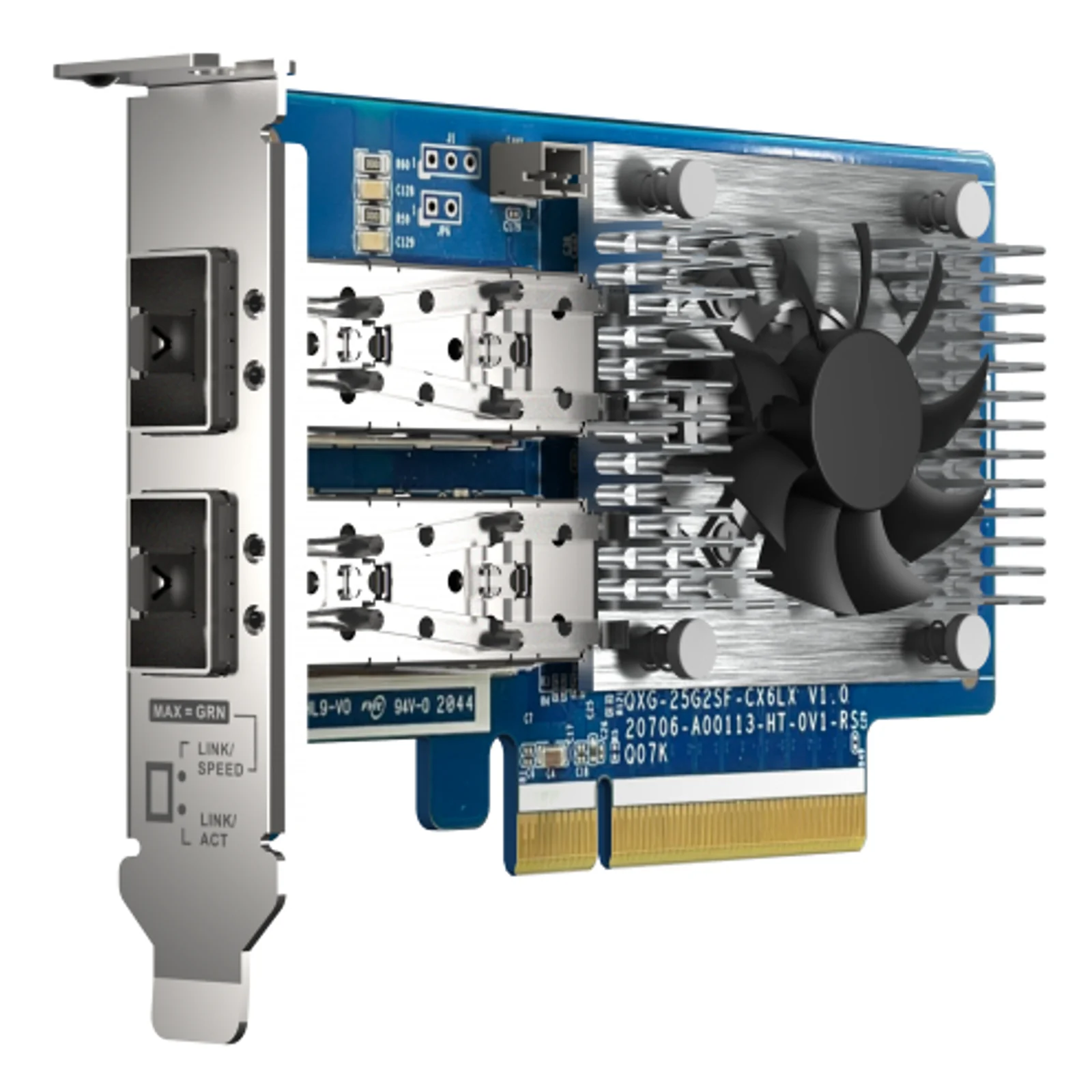 QNAP QXG-25G2SF-CX6 carte réseau Interne Fibre 25000 Mbit/s