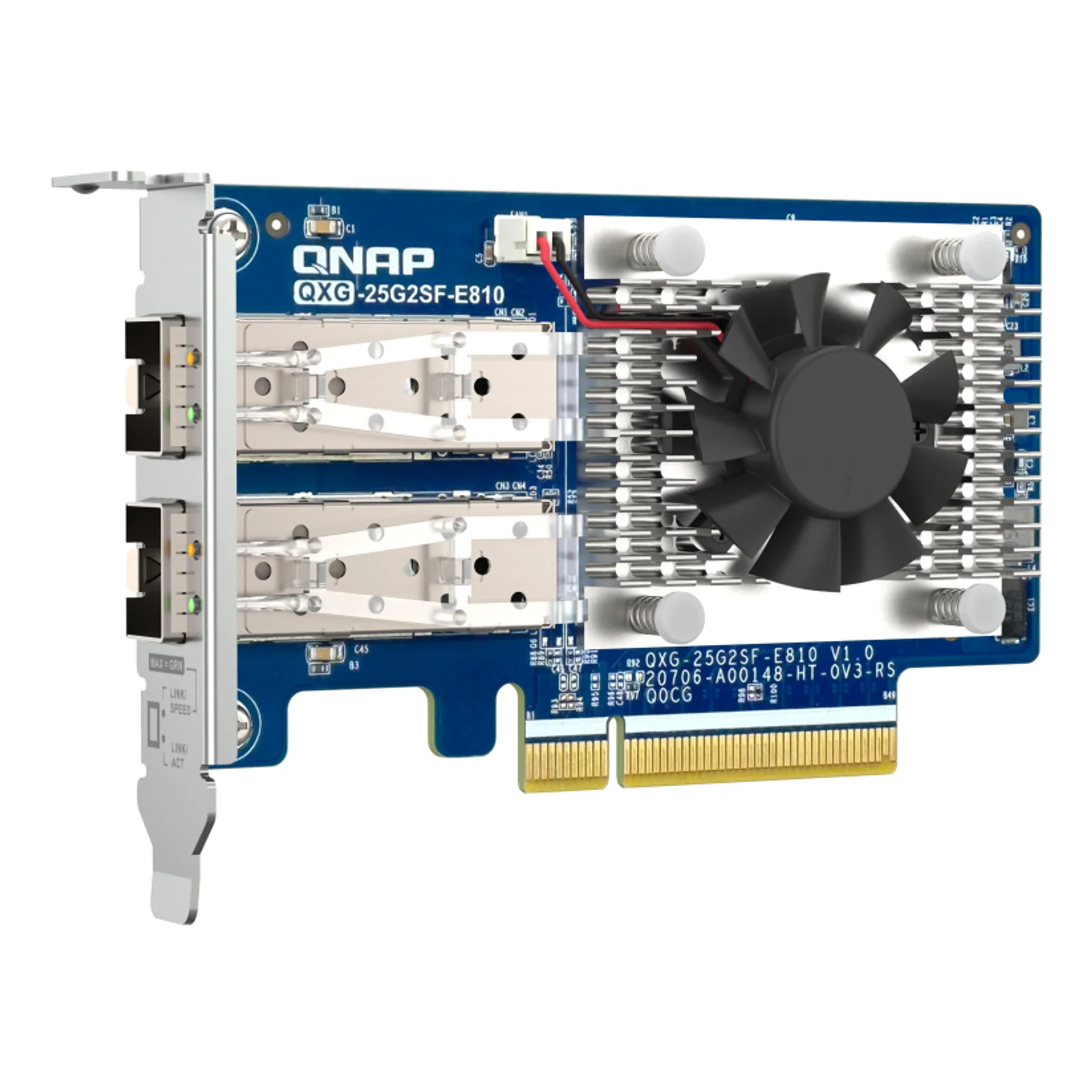 QNAP QXG-25G2SF-E810 carte réseau Interne Fibre 25000 Mbit/s