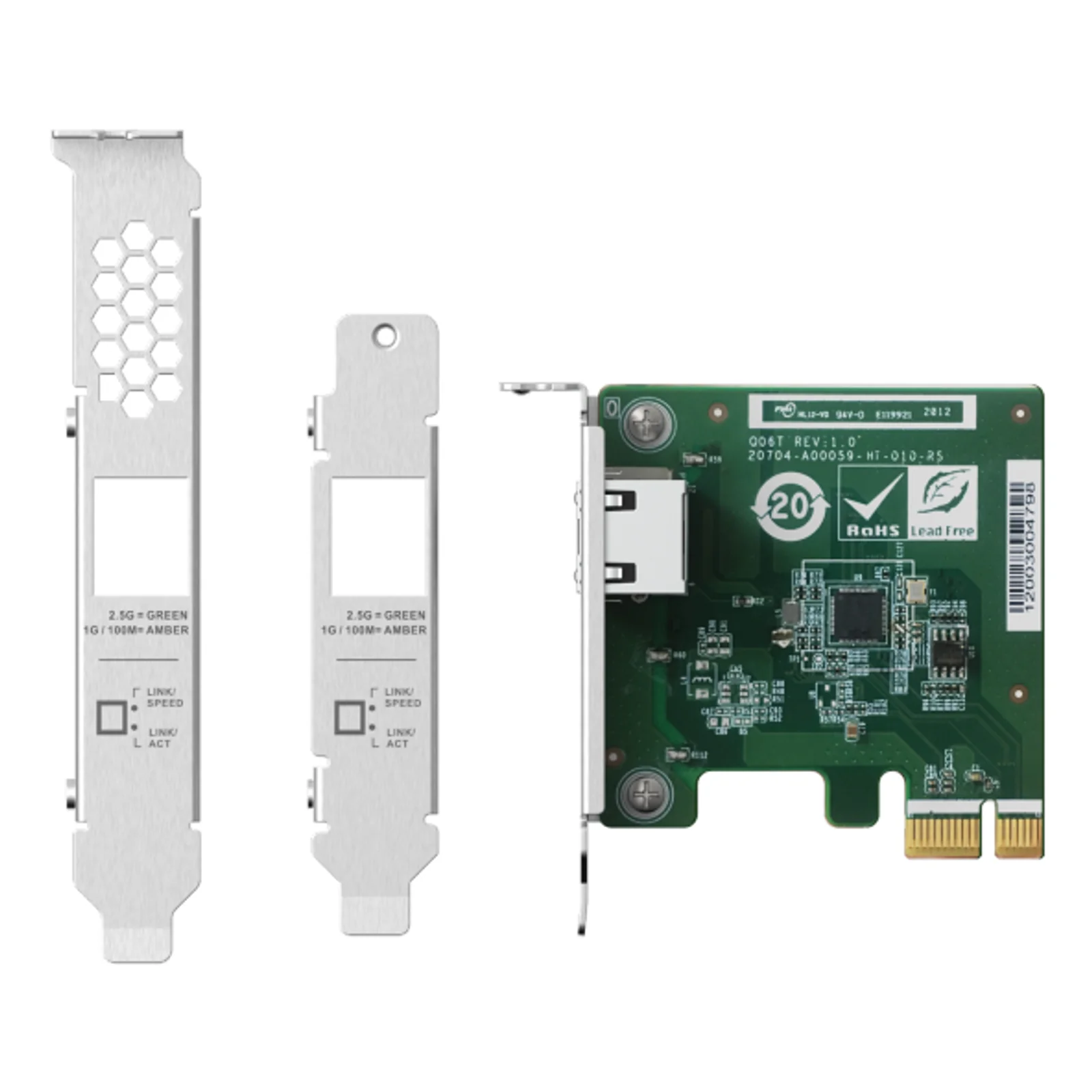 QNAP QXG-2G1T-I225 carte réseau Interne Ethernet 2500 Mbit/s