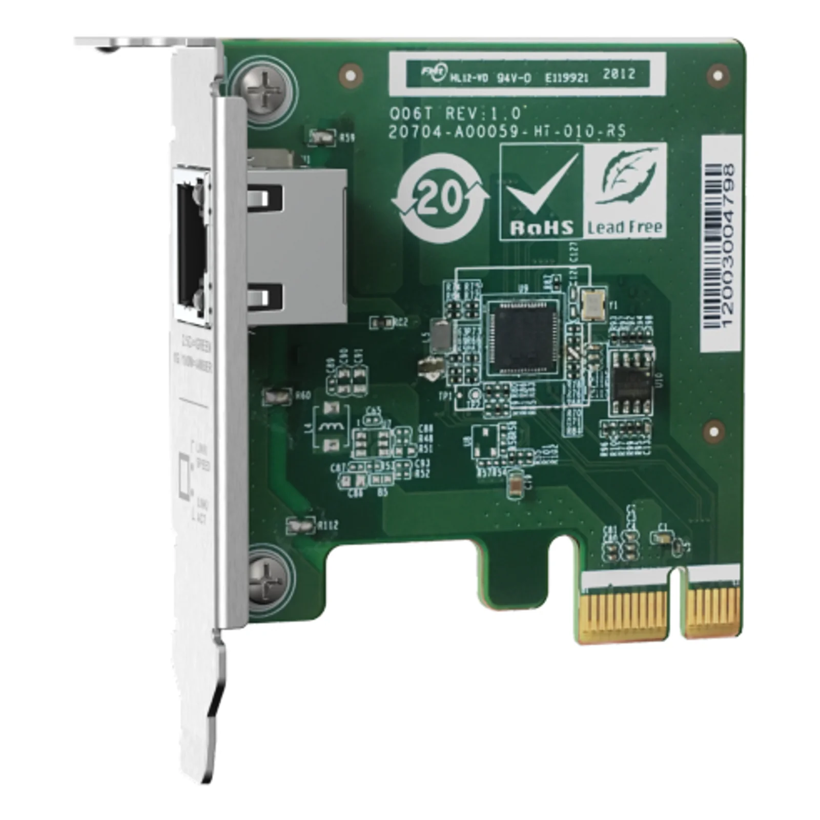 QNAP QXG-2G1T-I225 carte réseau Interne Ethernet 2500 Mbit/s