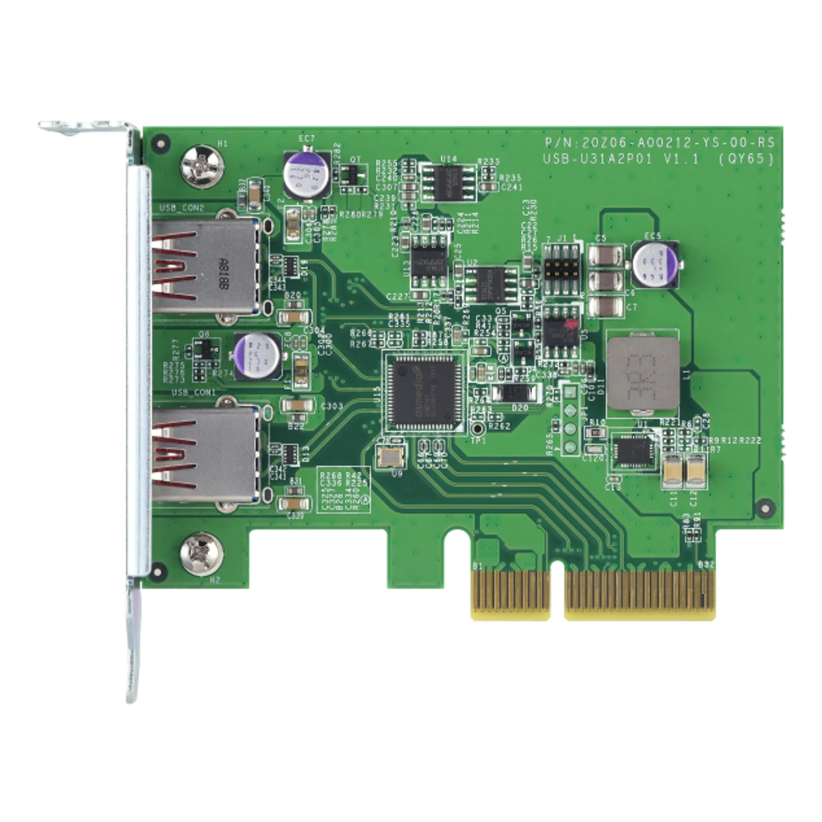 QNAP QXP-10G2U3A carte et adaptateur d'interfaces Interne USB 3.2 Gen 2 (3.1 Gen 2)