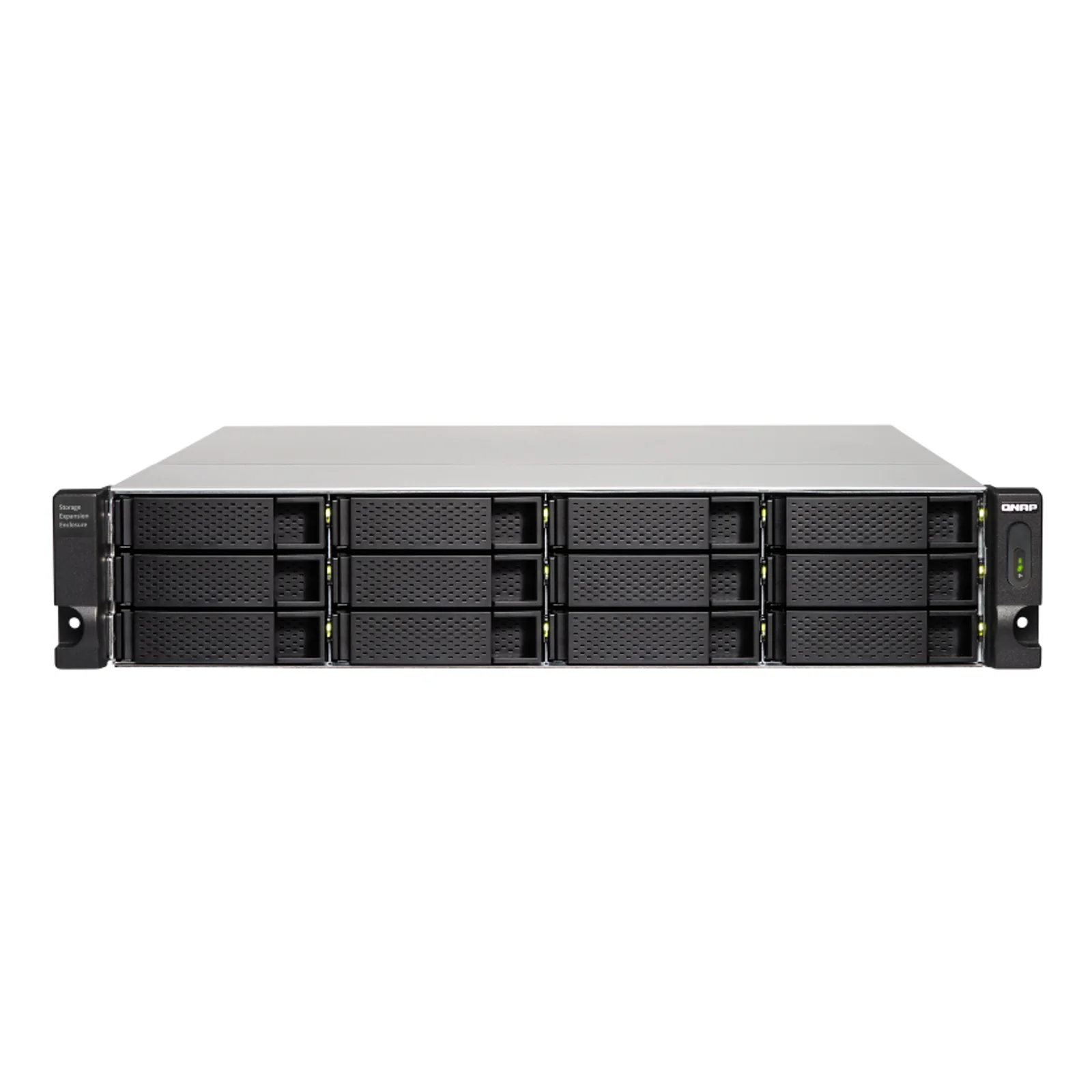 QNAP TL-R1200C-RP Boîtier de disques de stockage Boîtier disque dur/SSD Noir, Gris 2.5/3.5"