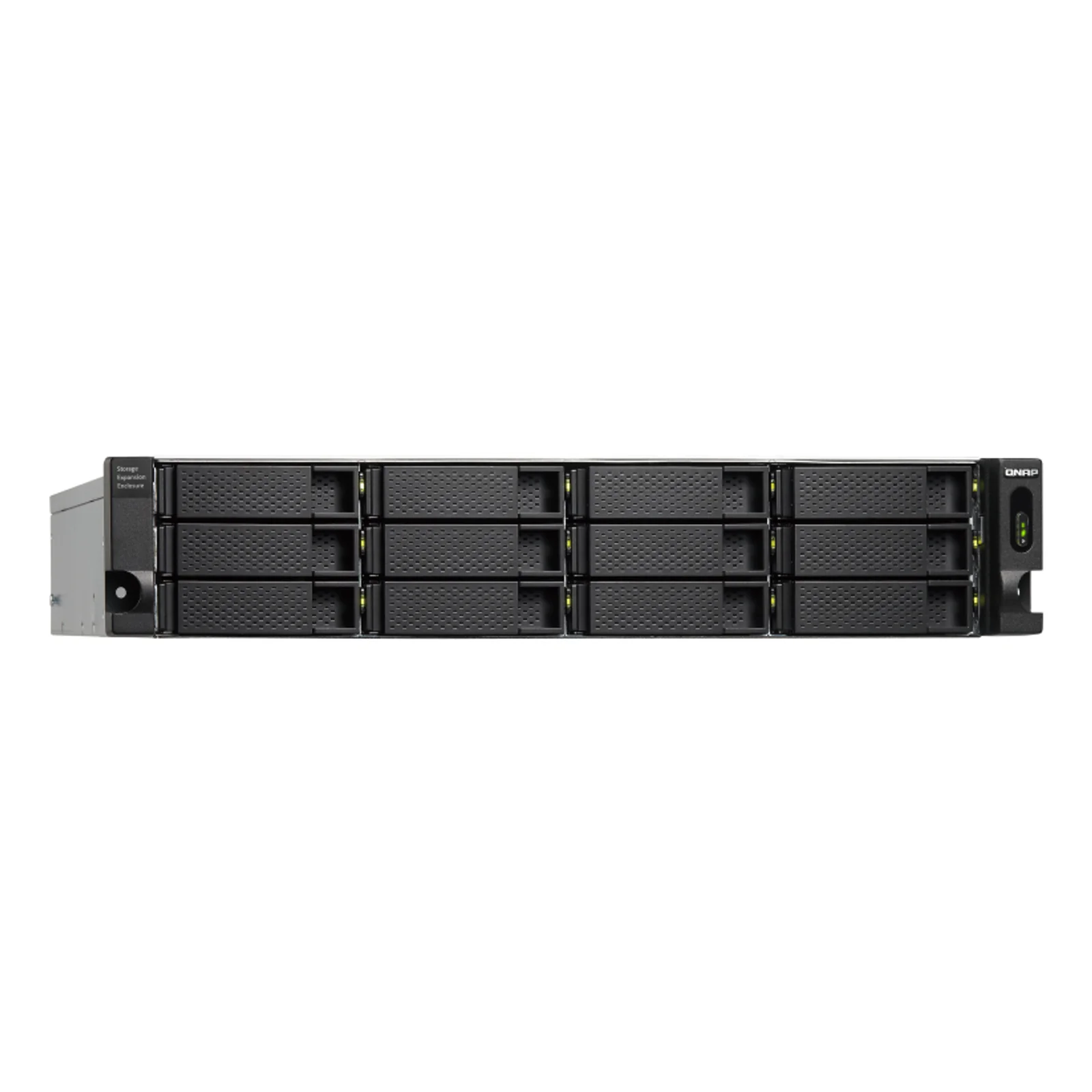 QNAP TL-R1200C-RP Boîtier de disques de stockage Boîtier disque dur/SSD Noir, Gris 2.5/3.5"