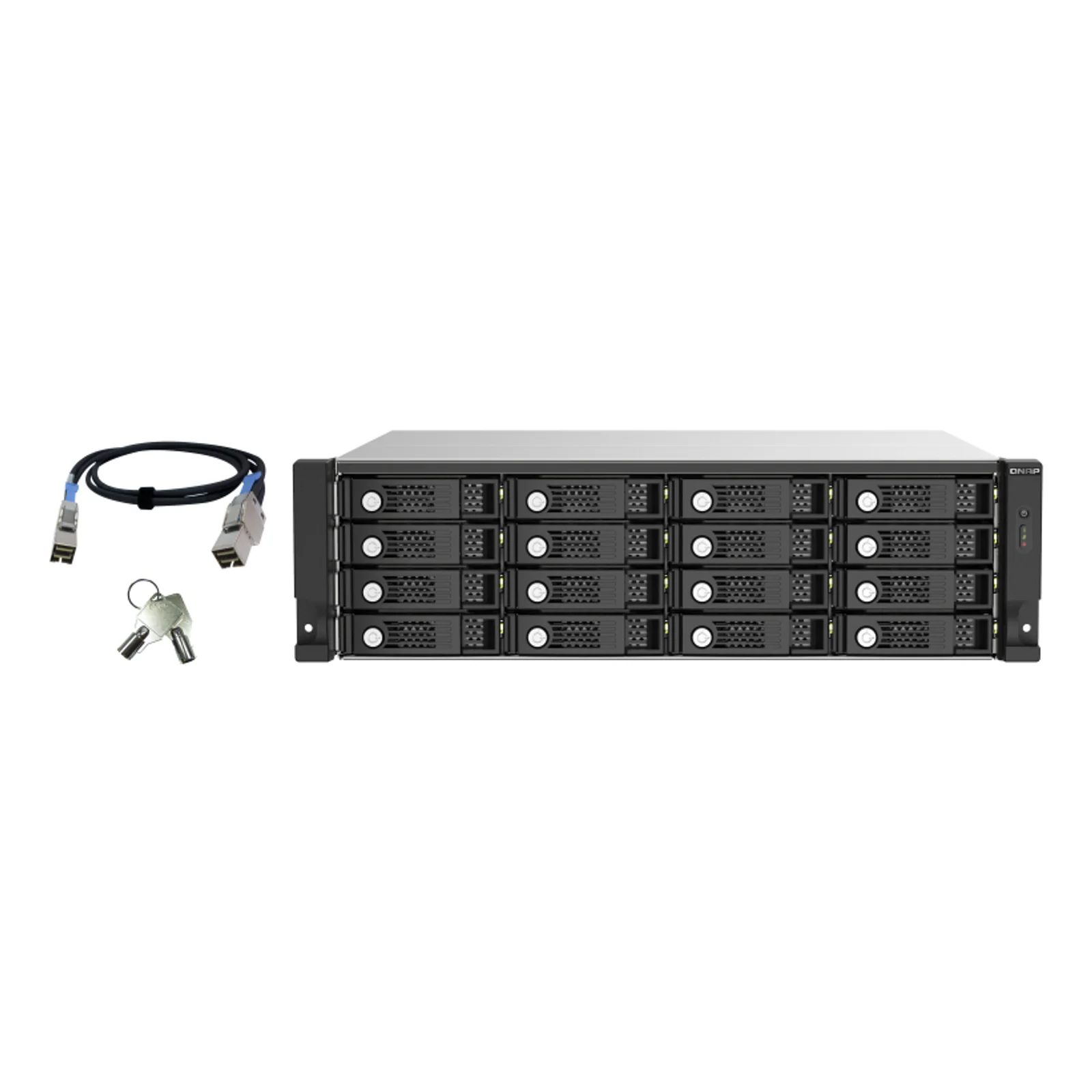 QNAP TL-R1620Sep-RP Boîtier HDD Noir, Gris 2.5/3.5"