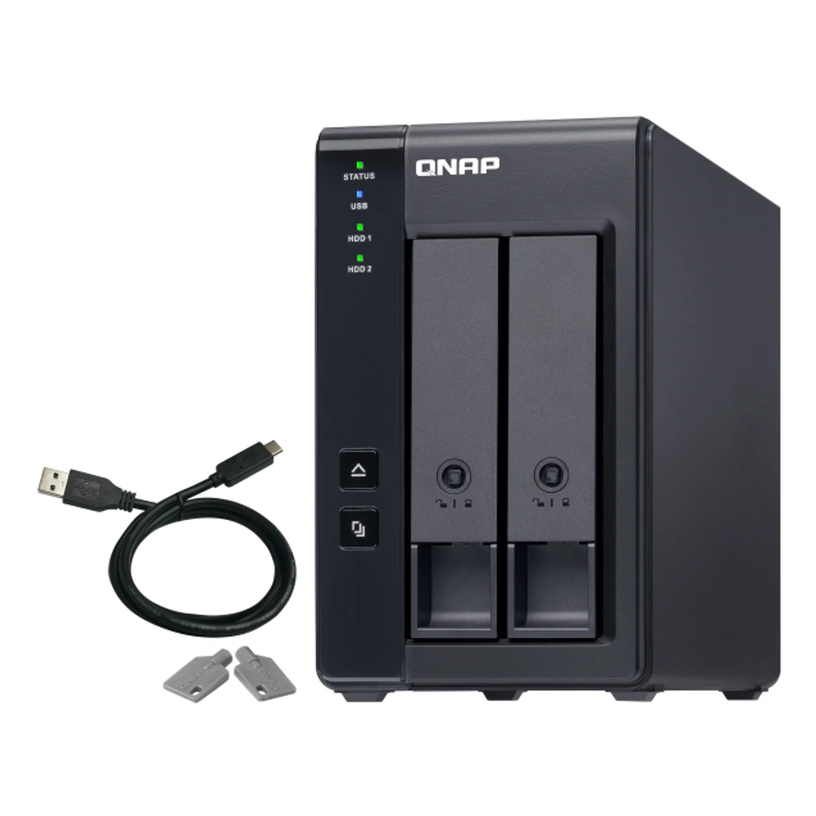 TR-002 Boîtier de disques de stockage Boîtier disque dur/SSD Noir 2.5/3.5"