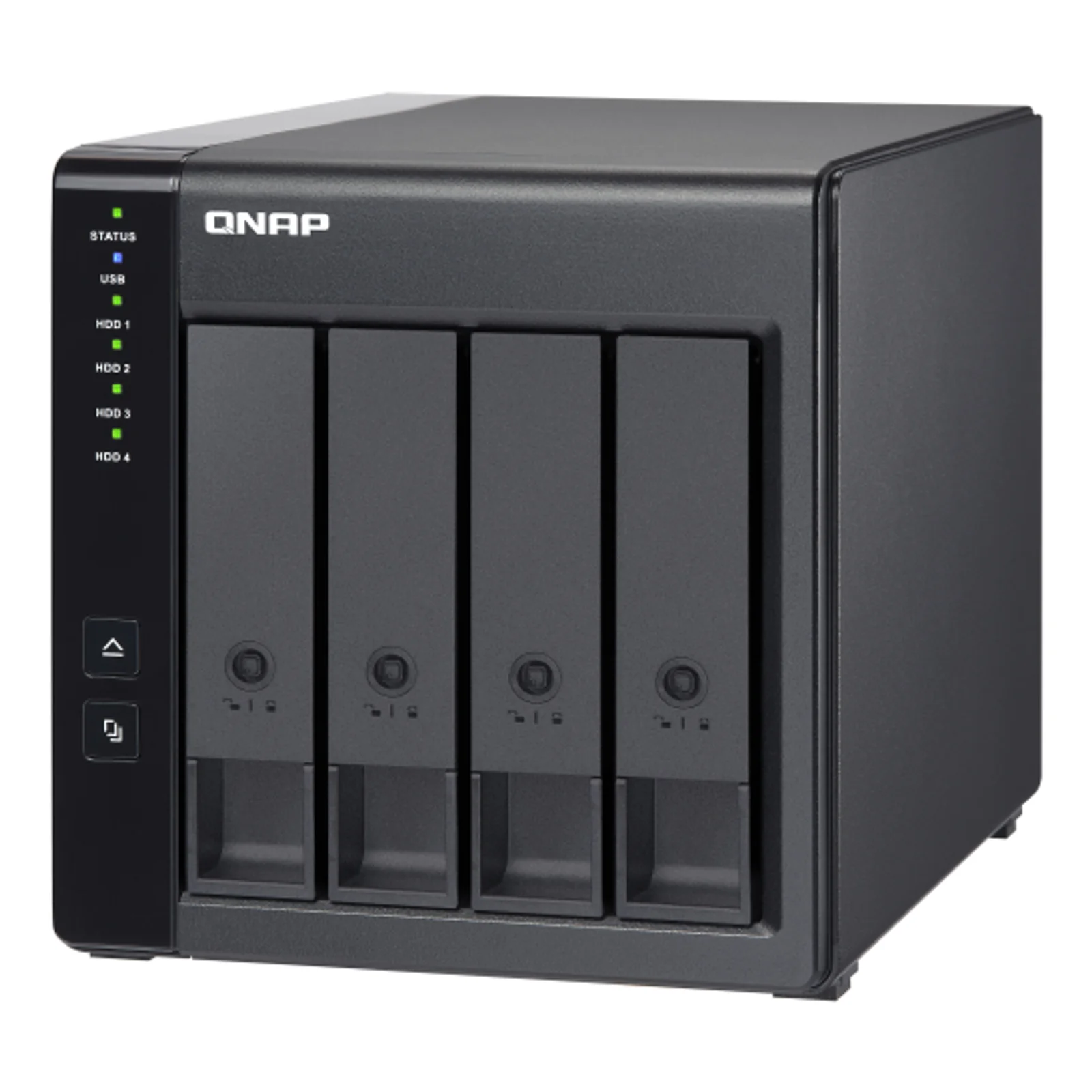 QNAP TR-004 Boîtier de disques de stockage Boîtier disque dur/SSD Noir 2.5/3.5"