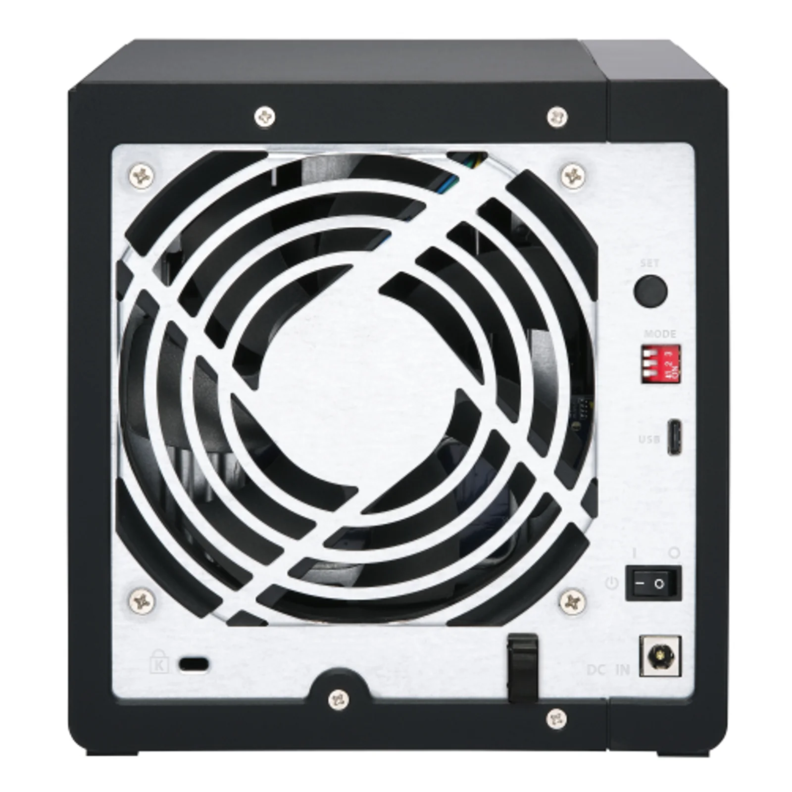 QNAP TR-004 Boîtier de disques de stockage Boîtier disque dur/SSD Noir 2.5/3.5"