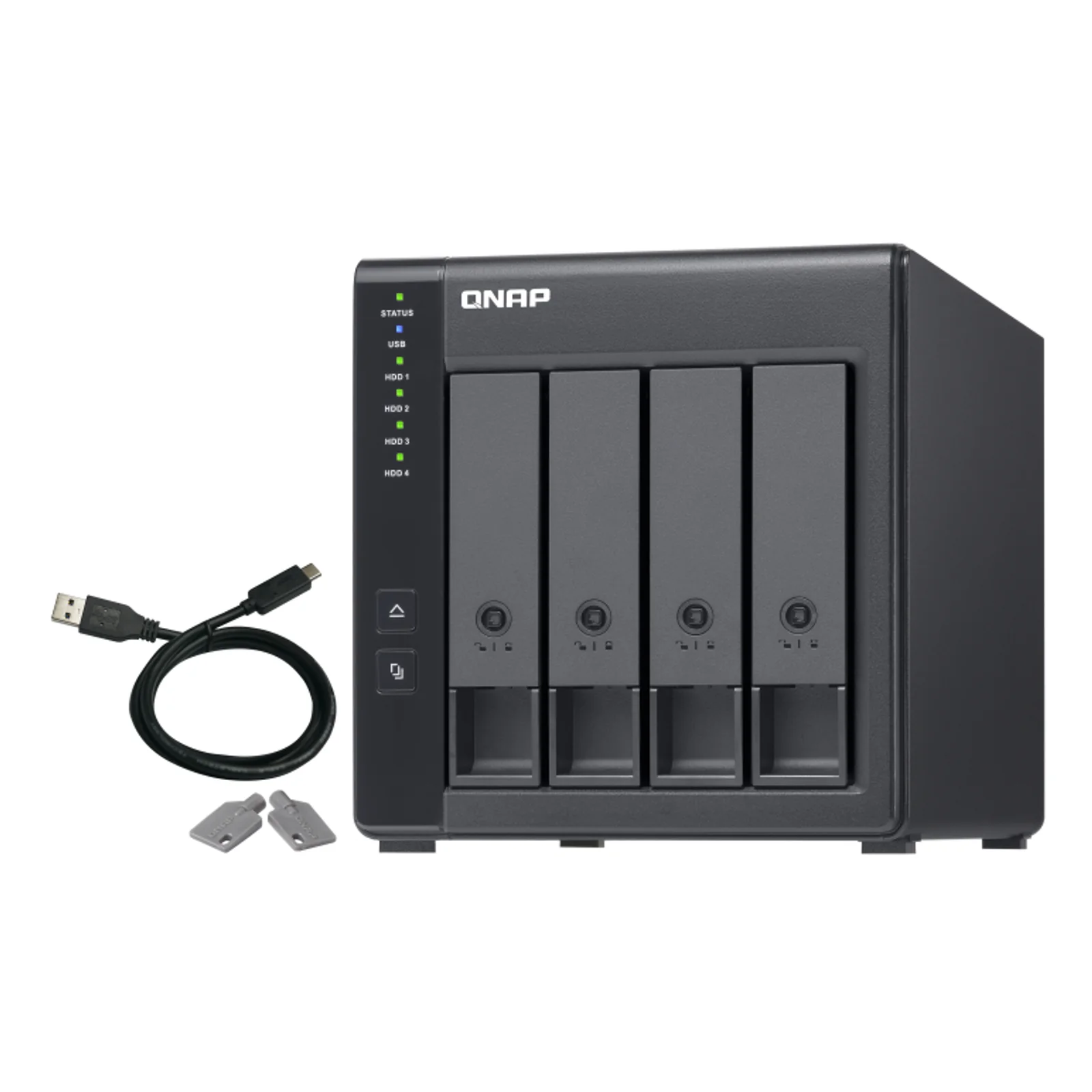 TR-004 Boîtier de disques de stockage Boîtier disque dur/SSD Noir 2.5/3.5"