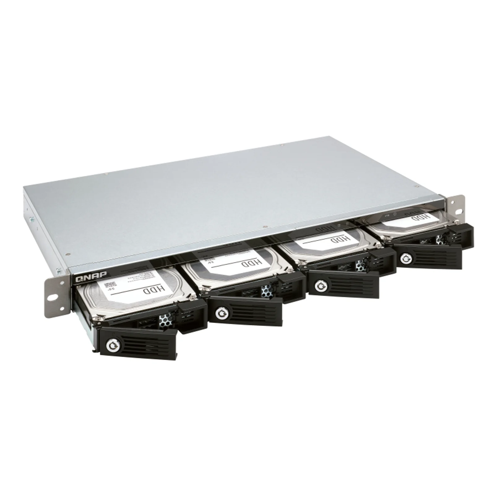 QNAP TR-004U Boîtier de disques de stockage Boîtier disque dur/SSD Noir, Gris 2.5/3.5"