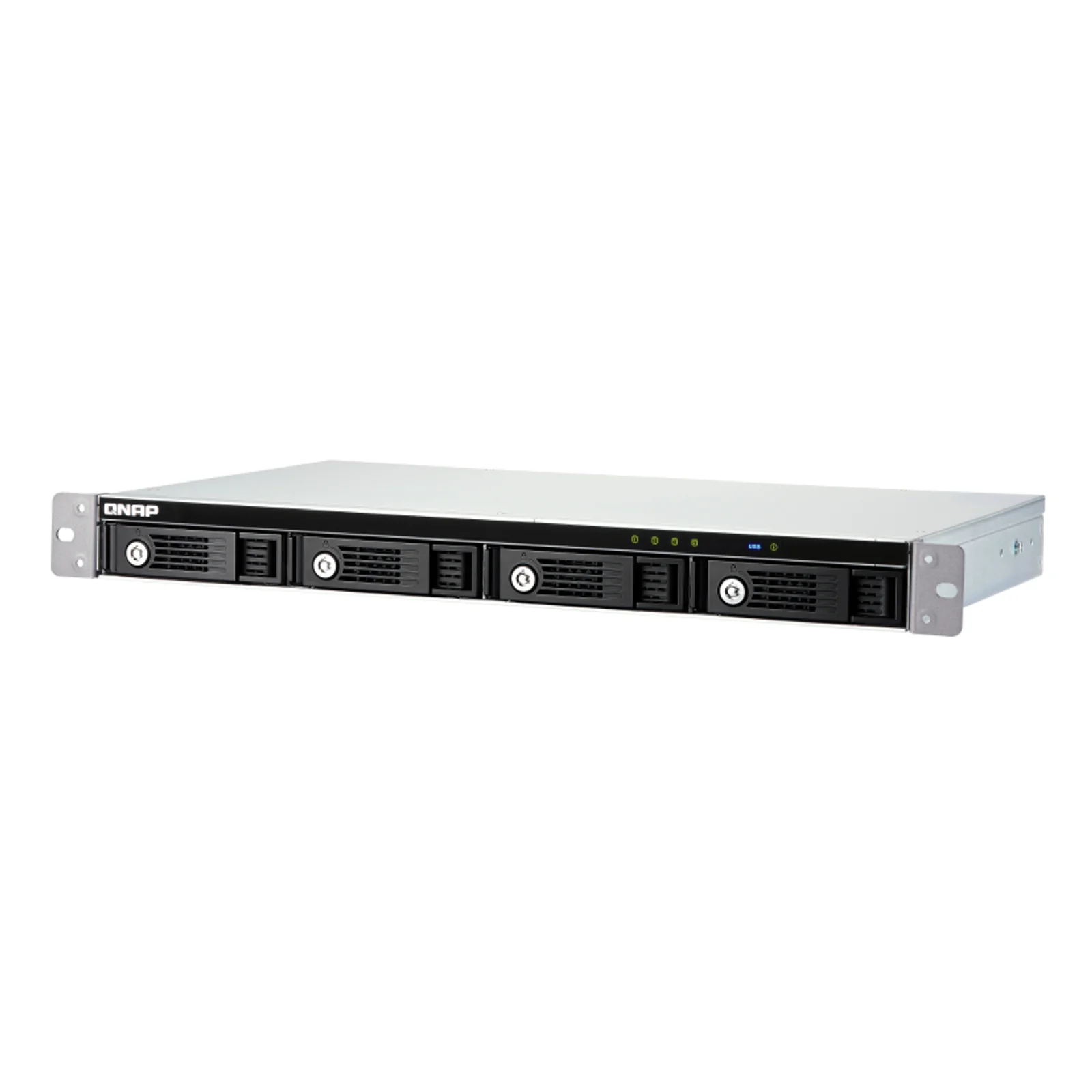 QNAP TR-004U Boîtier de disques de stockage Boîtier disque dur/SSD Noir, Gris 2.5/3.5"