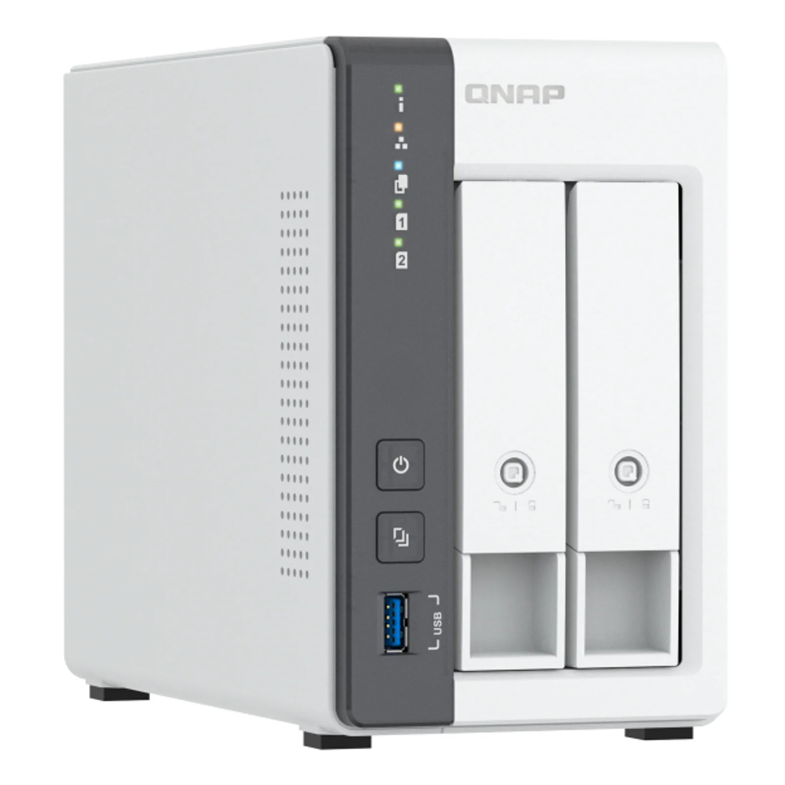 QNAP TS-216G serveur de stockage NAS Tower Cortex-A Cortex-A55 4 Go HDD Blanc