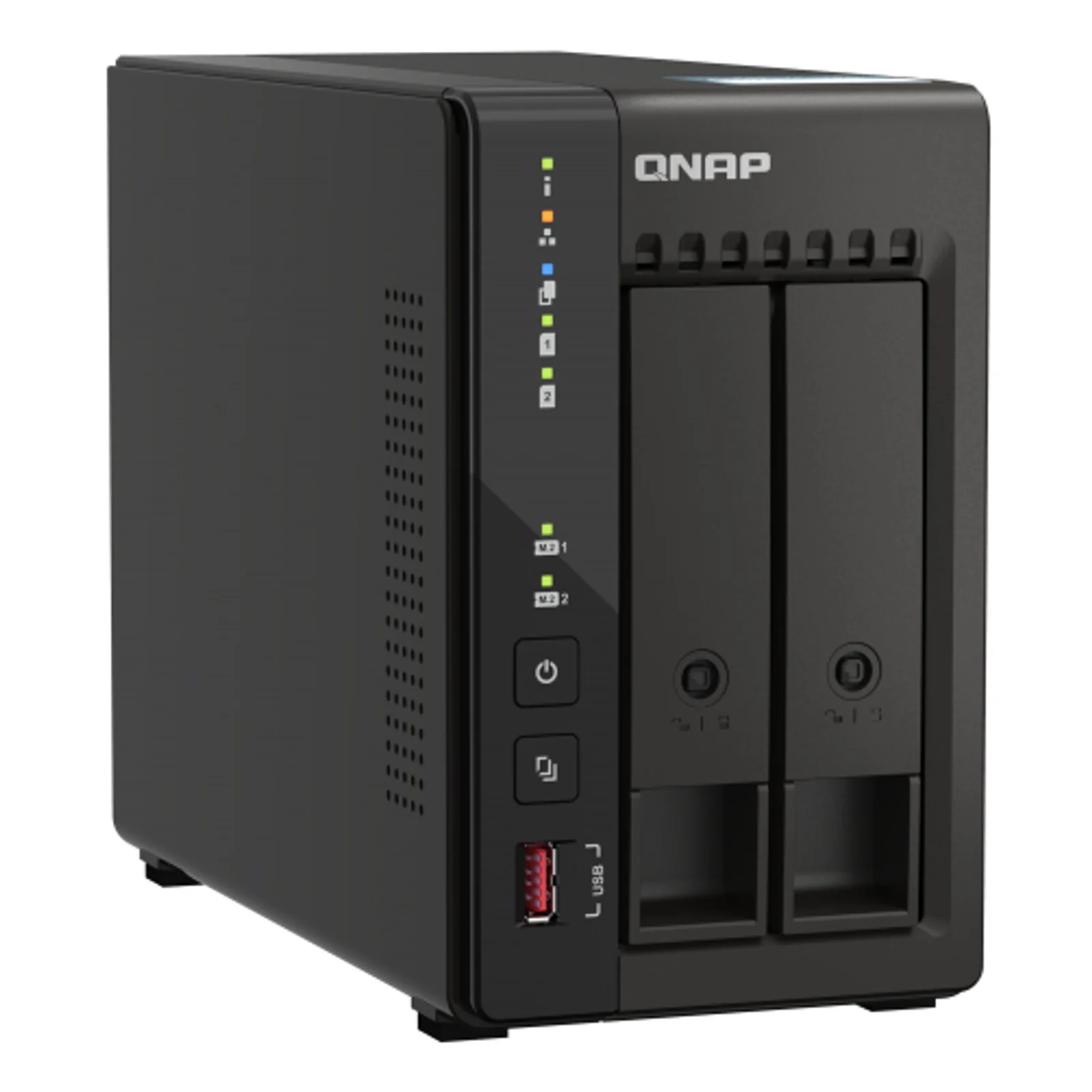 QNAP TS-253E NAS Tower Intel® Celeron® J6412 8 Go 0 To QNAP QTS Noir