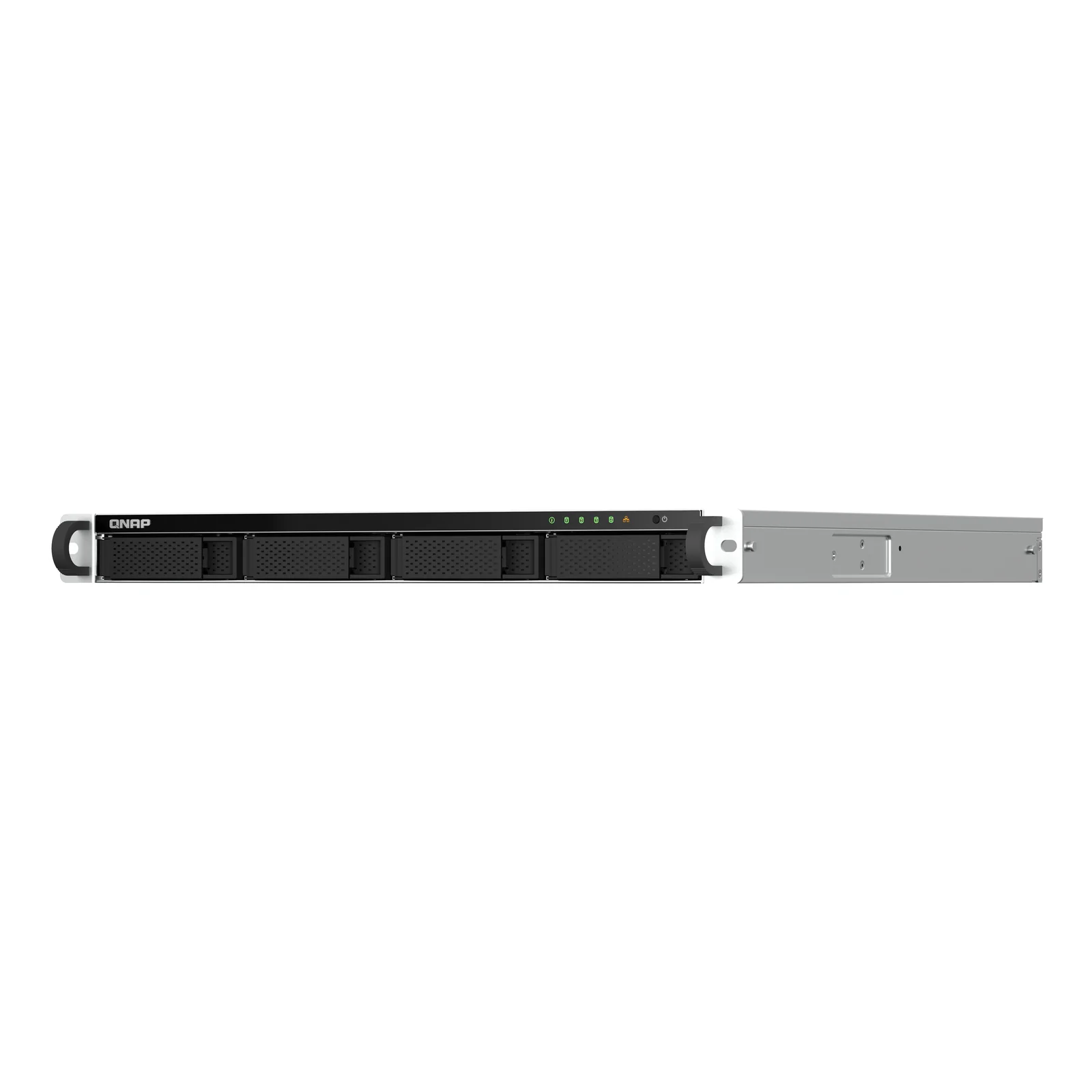 QNAP TS-464U NAS Rack (1 U) Intel® Celeron® N5095 8 Go DDR4 0 To QNAP Turbo System Aluminium, Noir