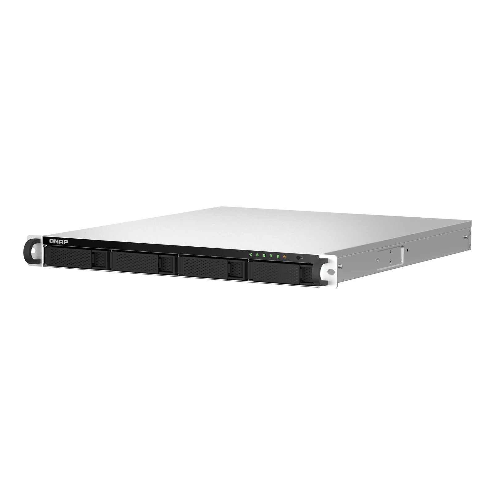 QNAP TS-464U-RP NAS Rack (1 U) Intel® Celeron® N5095 8 Go DDR4 0 To QNAP Turbo System Aluminium, Noir