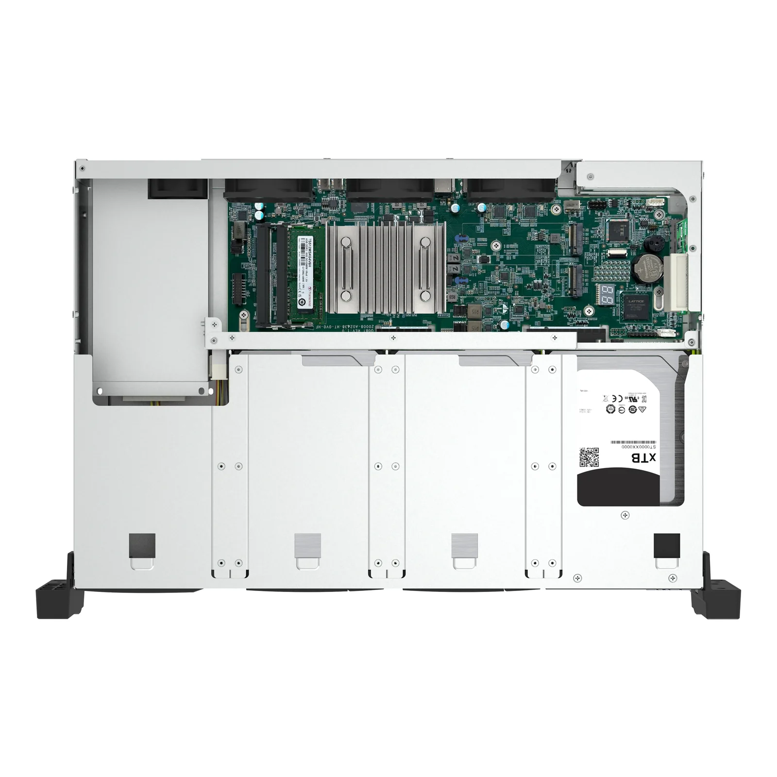 QNAP TS-855EU-8G serveur de stockage NAS Rack (2 U) Intel Atom® C5125 8 Go DDR4 0 To QuTS hero Noir