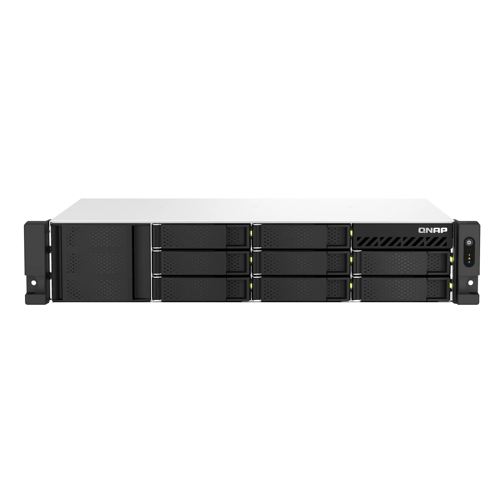 TS-873AEU-4G serveur de stockage NAS Rack (2 U) Ryzen Embedded V1500B 4 Go DDR4 0 To QuTS hero Noir