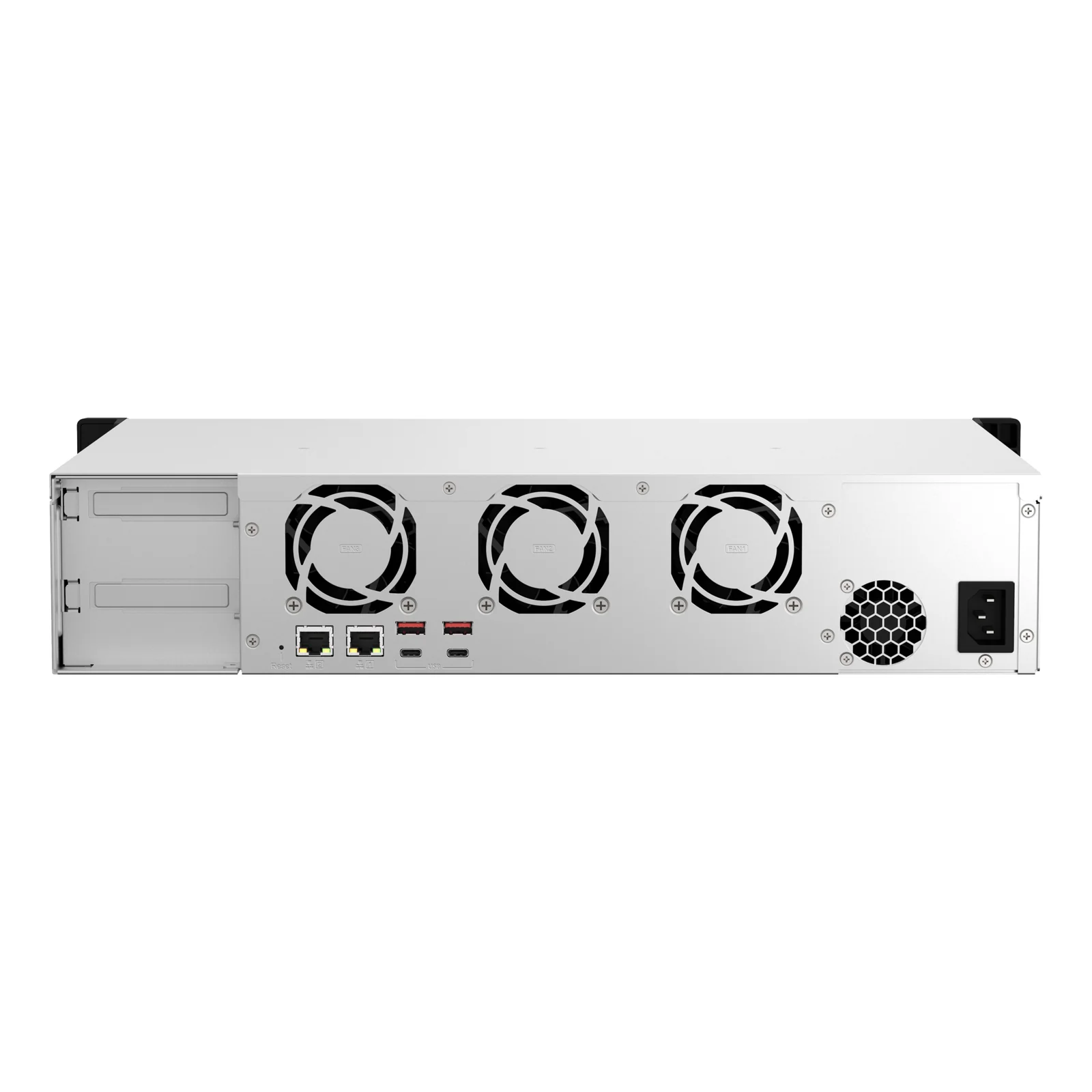 QNAP TS-873AEU-4G serveur de stockage NAS Rack (2 U) Ryzen Embedded V1500B 4 Go DDR4 0 To QuTS hero Noir