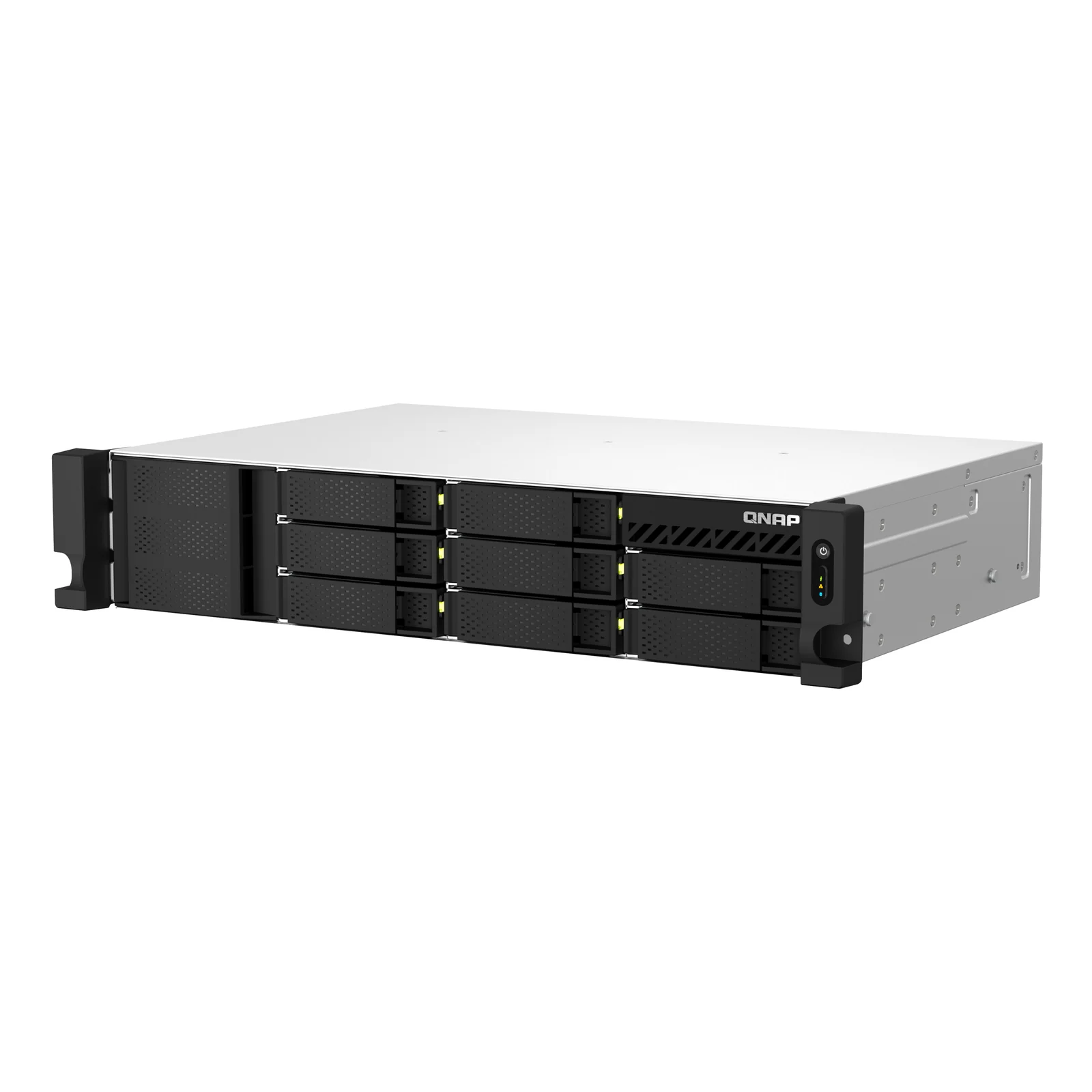 QNAP TS-873AeU-RP NAS Rack (2 U) Ryzen Embedded V1500B 4 Go DDR4 0 To QuTS hero Noir