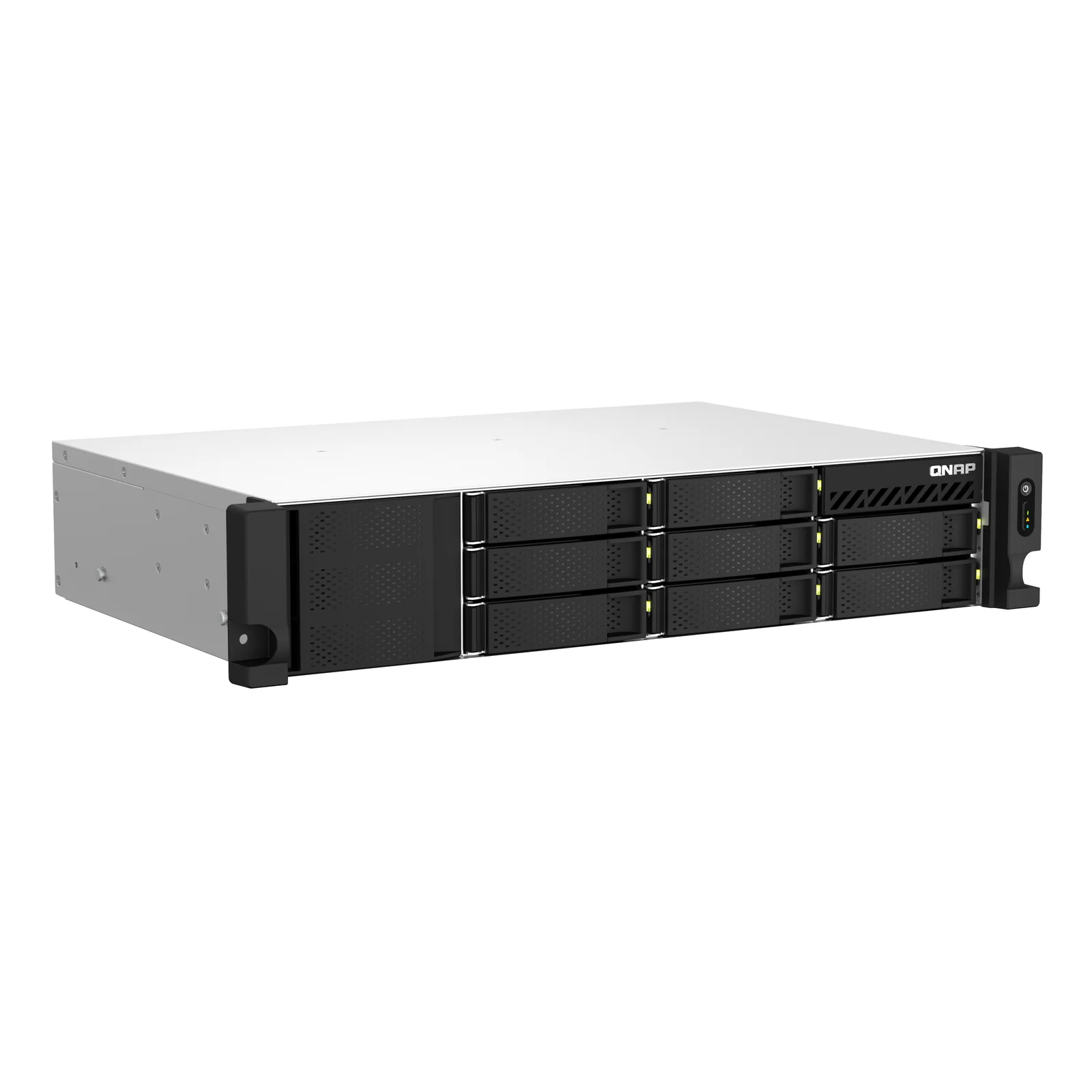 QNAP TS-873AeU-RP NAS Rack (2 U) Ryzen Embedded V1500B 4 Go DDR4 0 To QuTS hero Noir