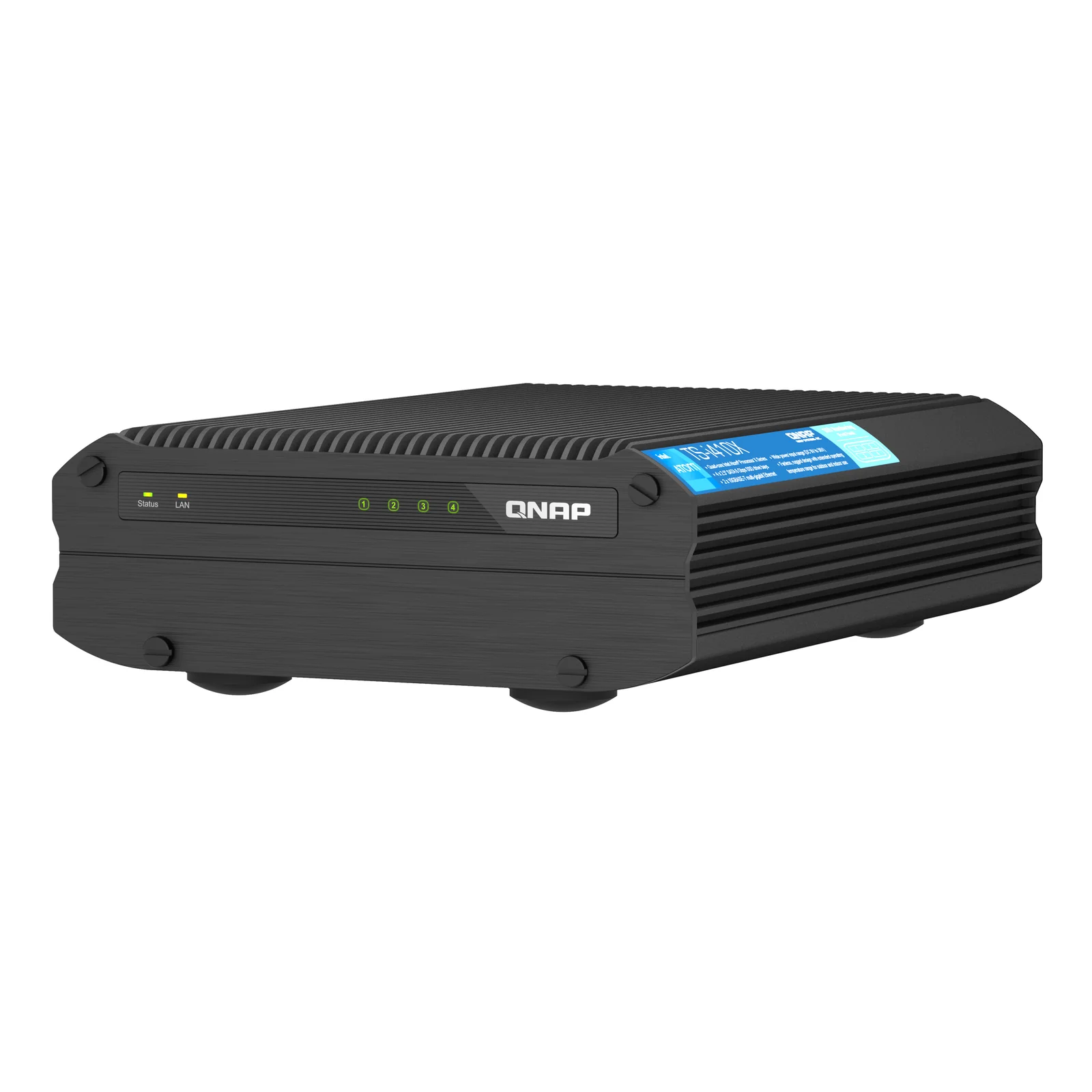 QNAP TS-I410X NAS Tower Intel Atom® x6425E 8 Go 0 To QNAP QTS Noir