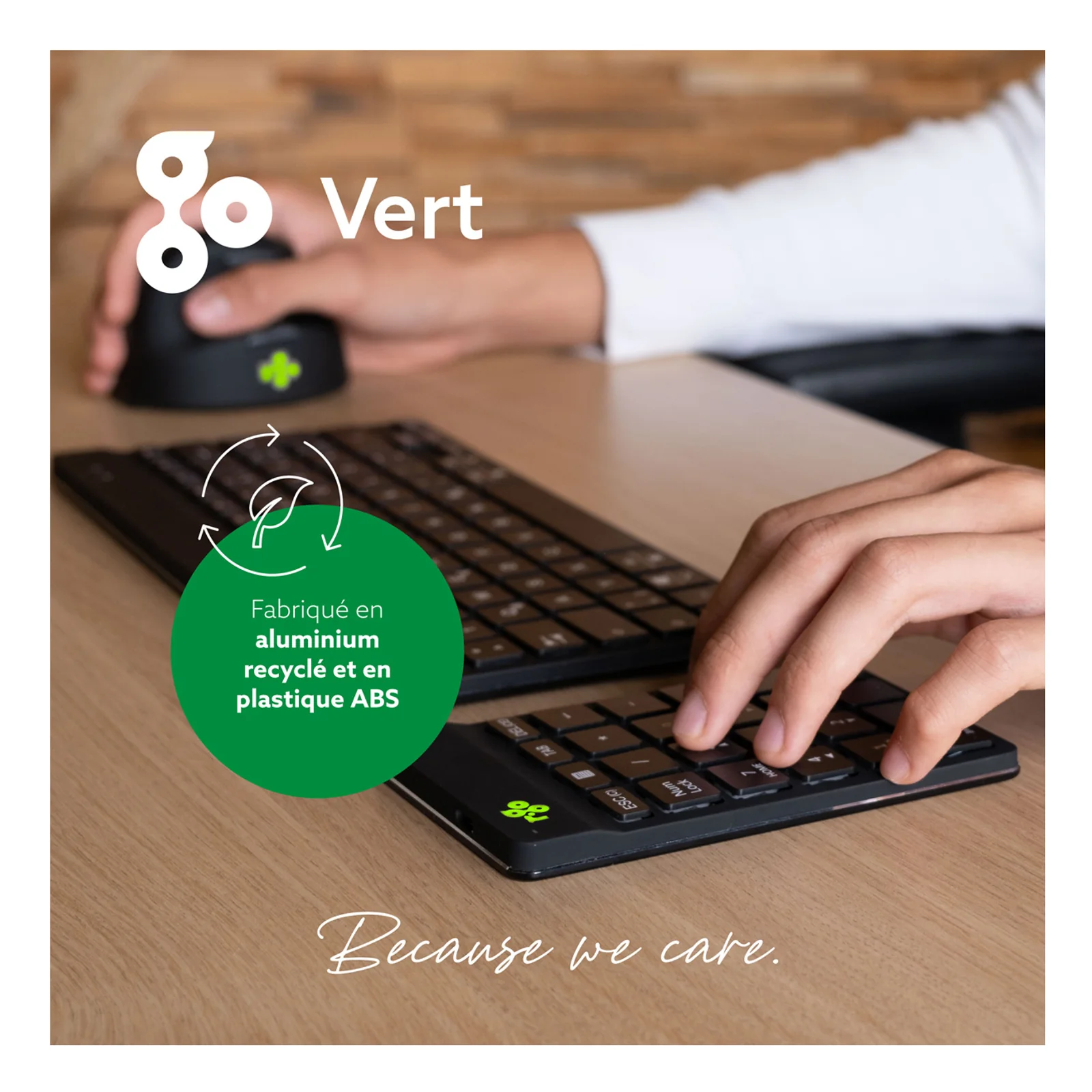 Visuel go Vert R-Go Tools, boîtier en aluminium recyclé et plastique ABS