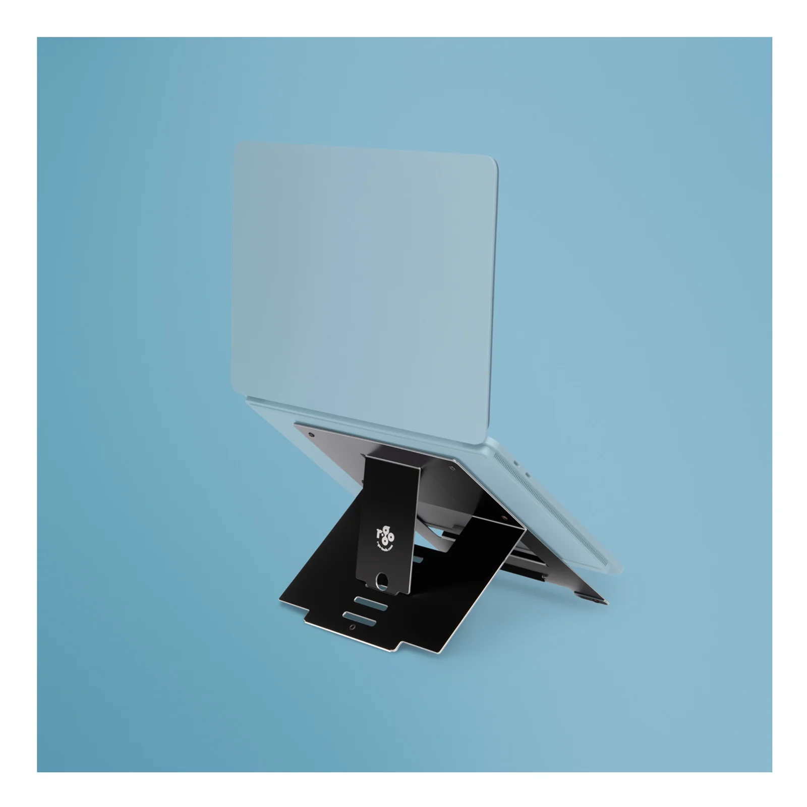 Riser support PC portable pliable, aluminium Hylite, noir