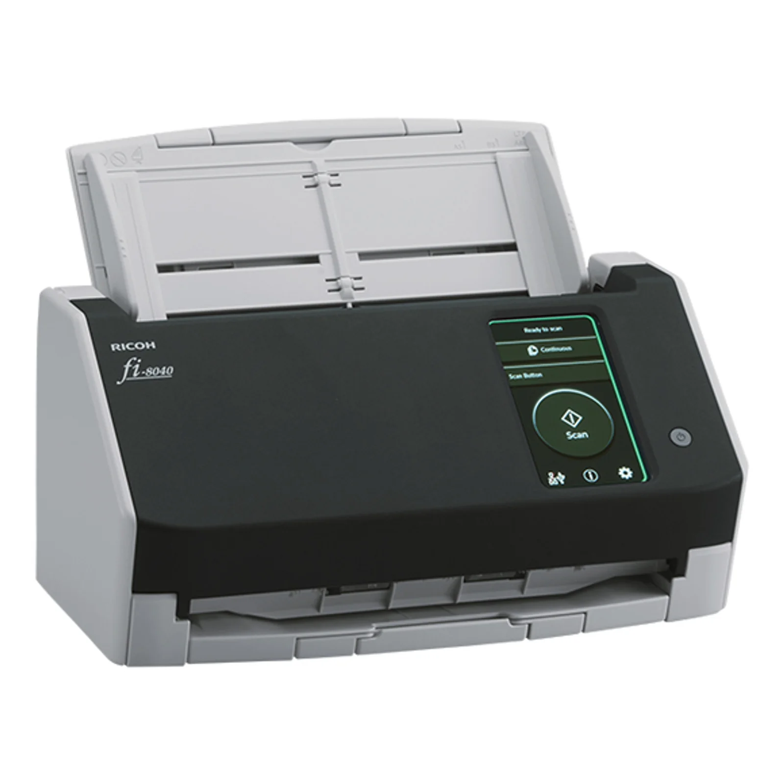 Ricoh fi-8040 Numériseur chargeur automatique de documents (adf) + chargeur manuel 600 x 600 DPI A4 Noir, Gris