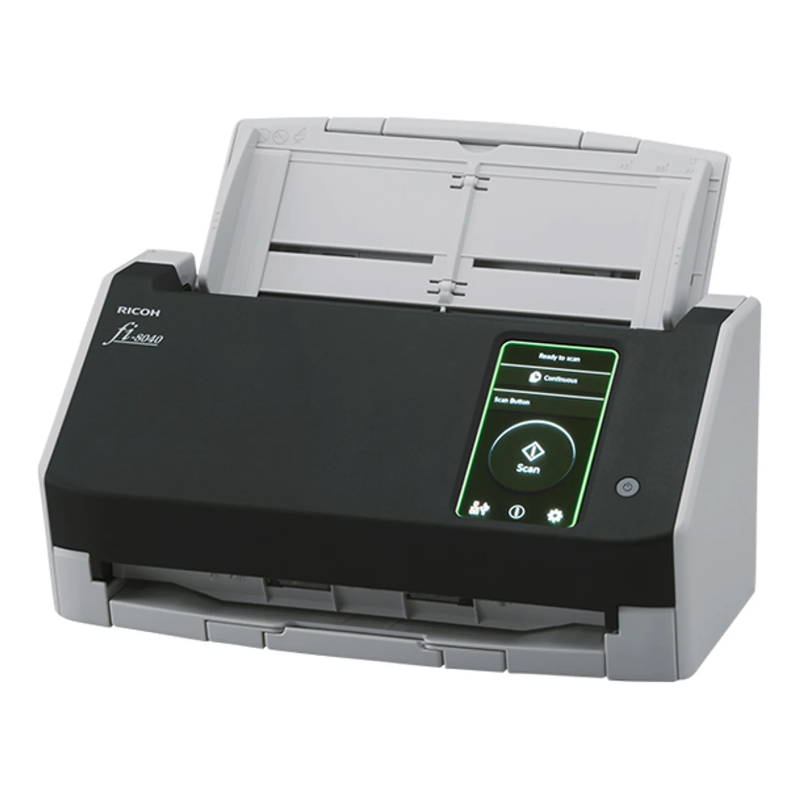 Ricoh fi-8040 Numériseur chargeur automatique de documents (adf) + chargeur manuel 600 x 600 DPI A4 Noir, Gris