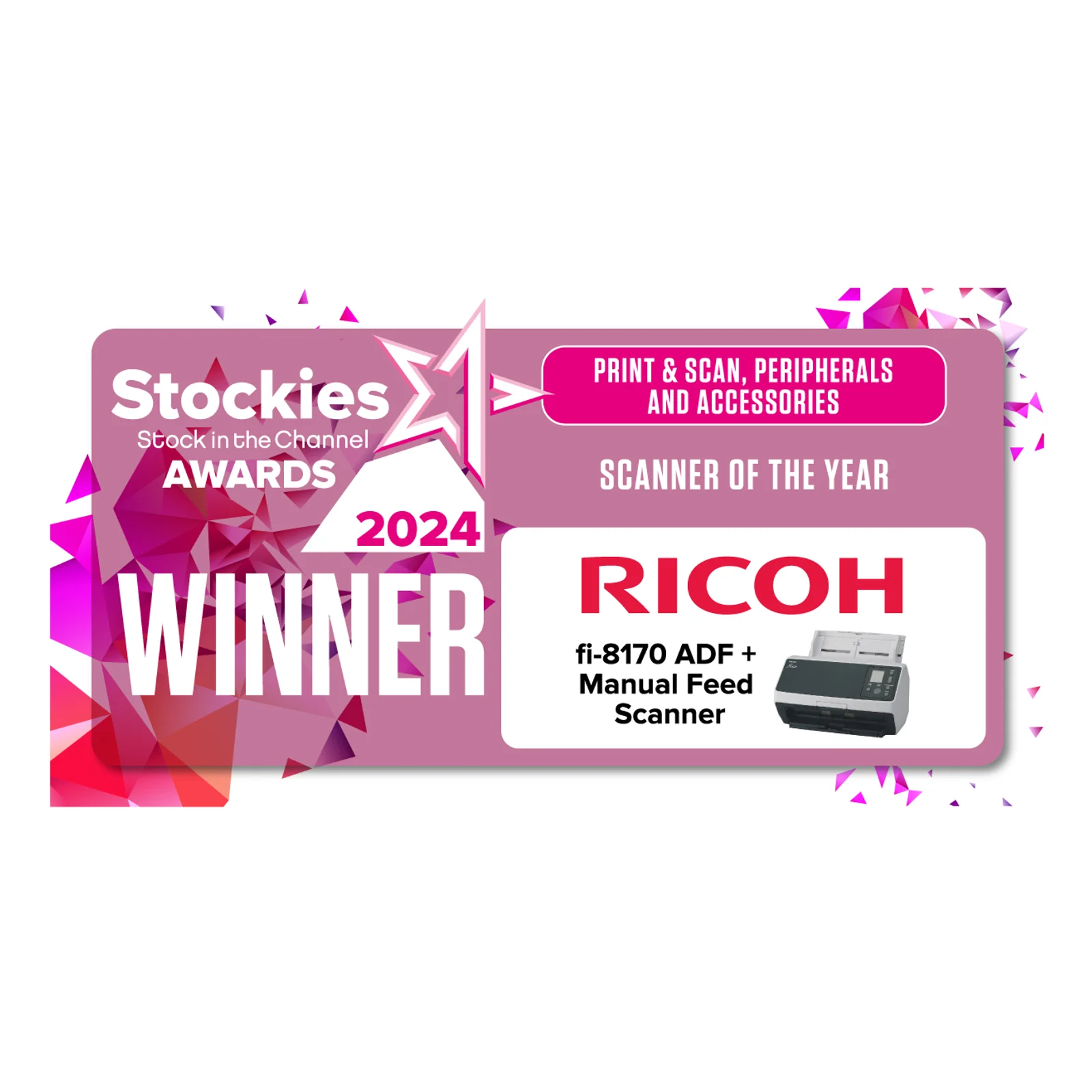Ricoh fi-8170 Numériseur chargeur automatique de documents (adf) + chargeur manuel 600 x 600 DPI A4 Noir, Gris