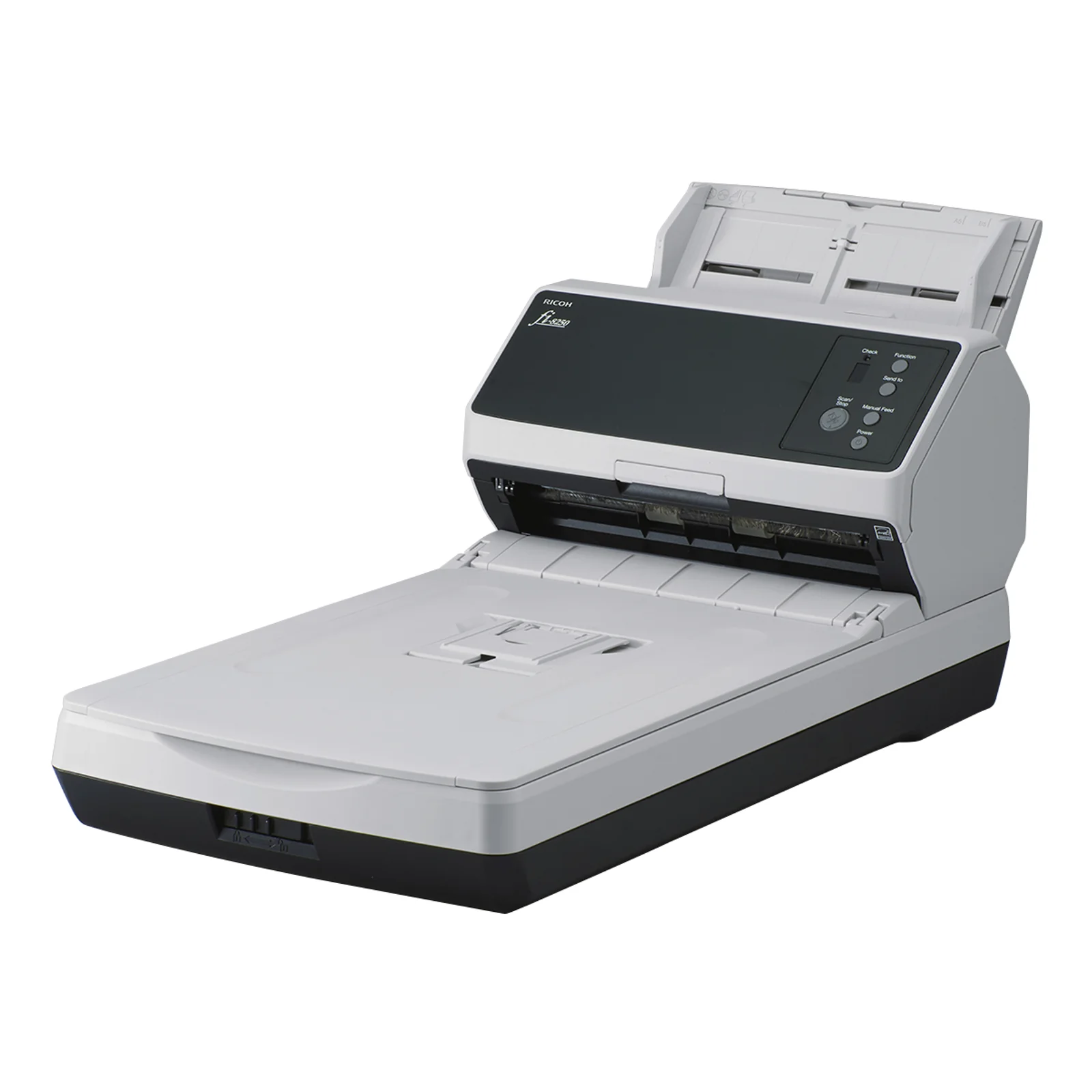 Ricoh fi-8250 Numériseur chargeur automatique de documents (adf) + chargeur manuel 600 x 600 DPI A4 Noir, Gris