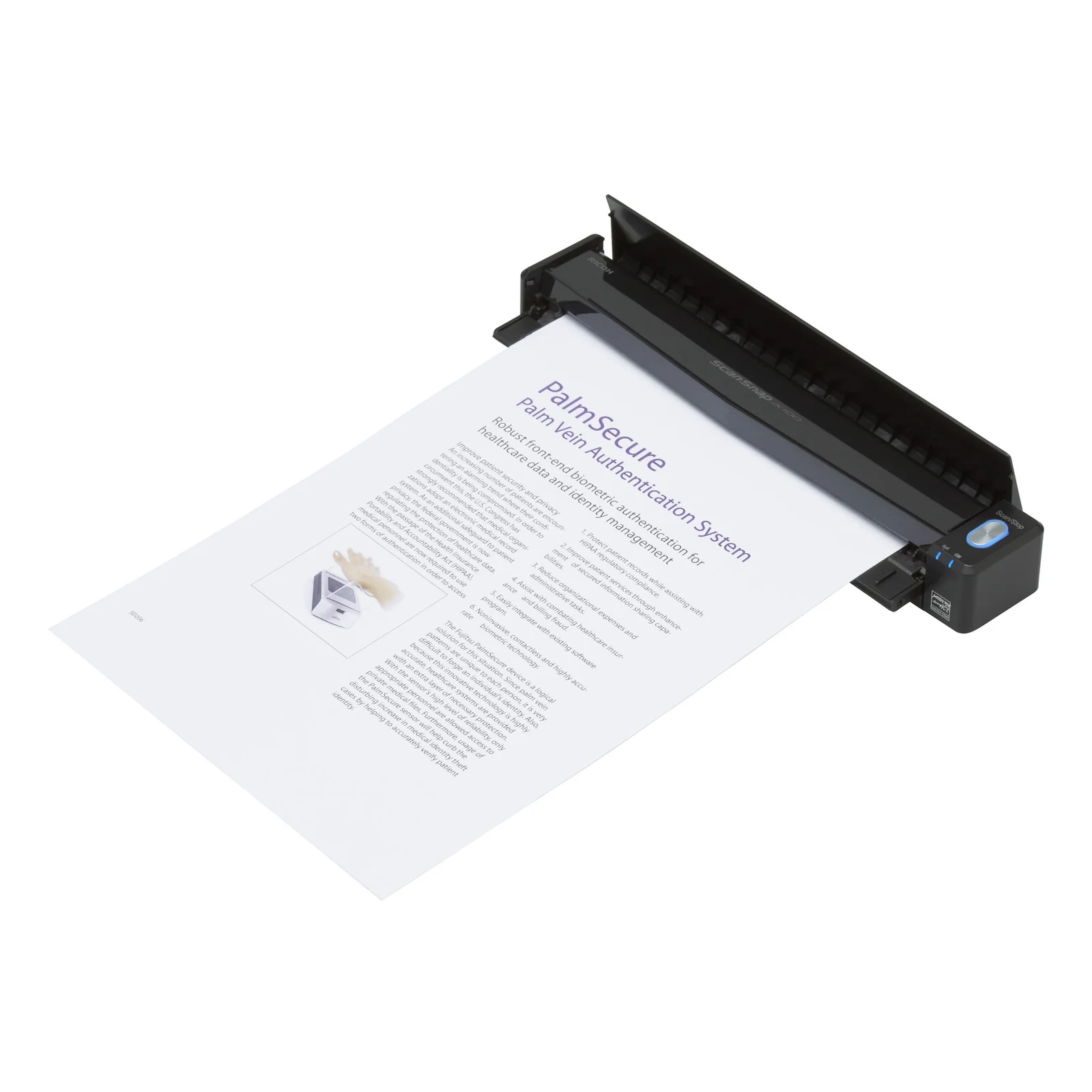 Ricoh ScanSnap iX100 Numériseur à alimentation papier + chargeur de document 600 x 600 DPI A4 Noir