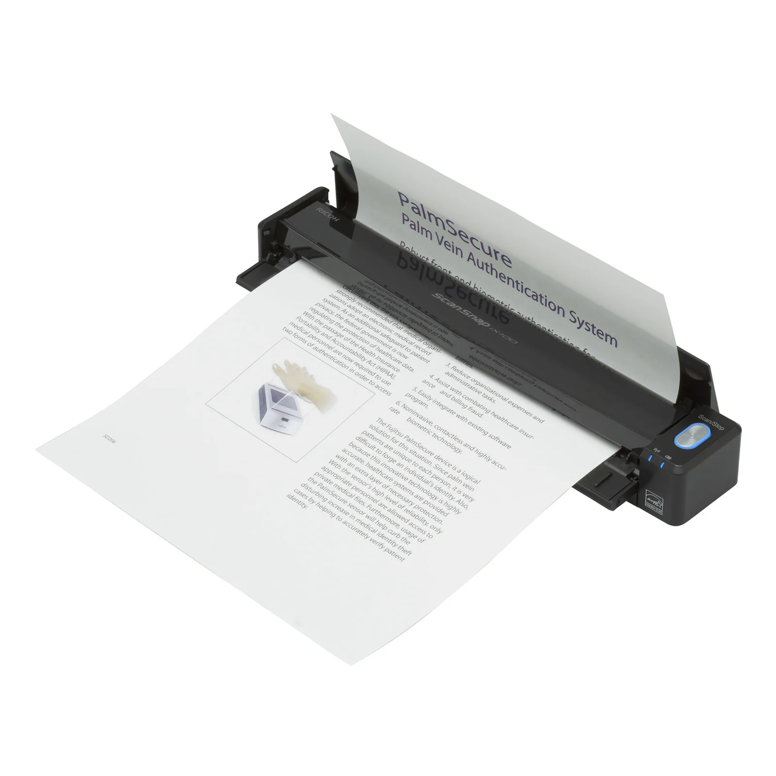 Ricoh ScanSnap iX100 Numériseur à alimentation papier + chargeur de document 600 x 600 DPI A4 Noir