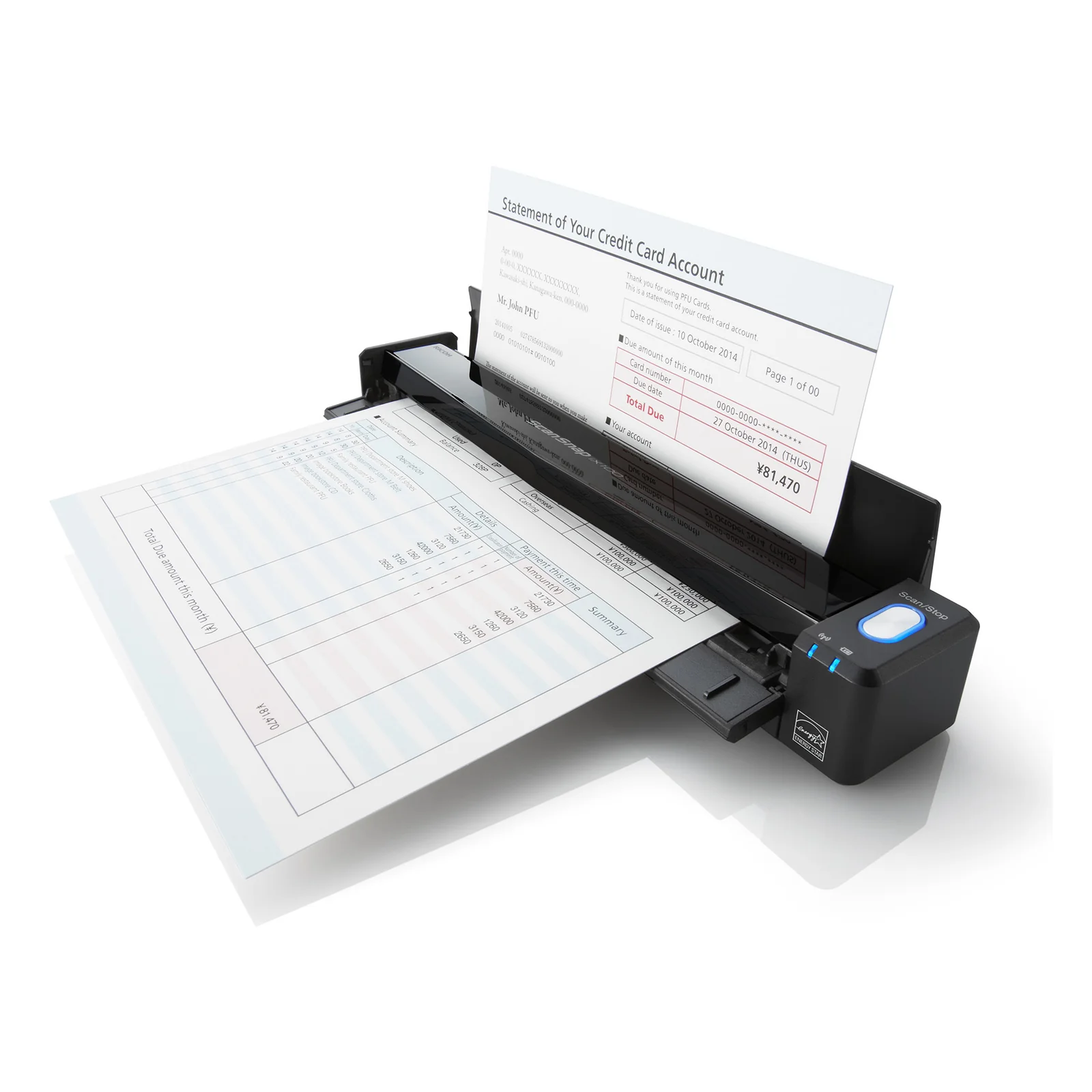 Ricoh ScanSnap iX100 Numériseur à alimentation papier + chargeur de document 600 x 600 DPI A4 Noir