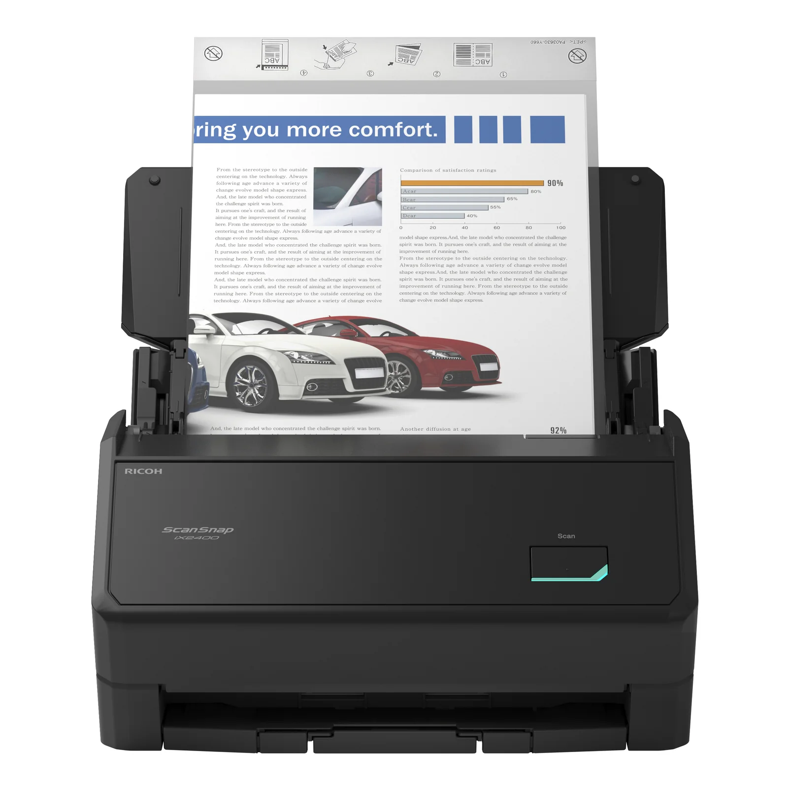 Ricoh ScanSnap iX2400 Scanner ADF 600 x 600 DPI A4 Noir