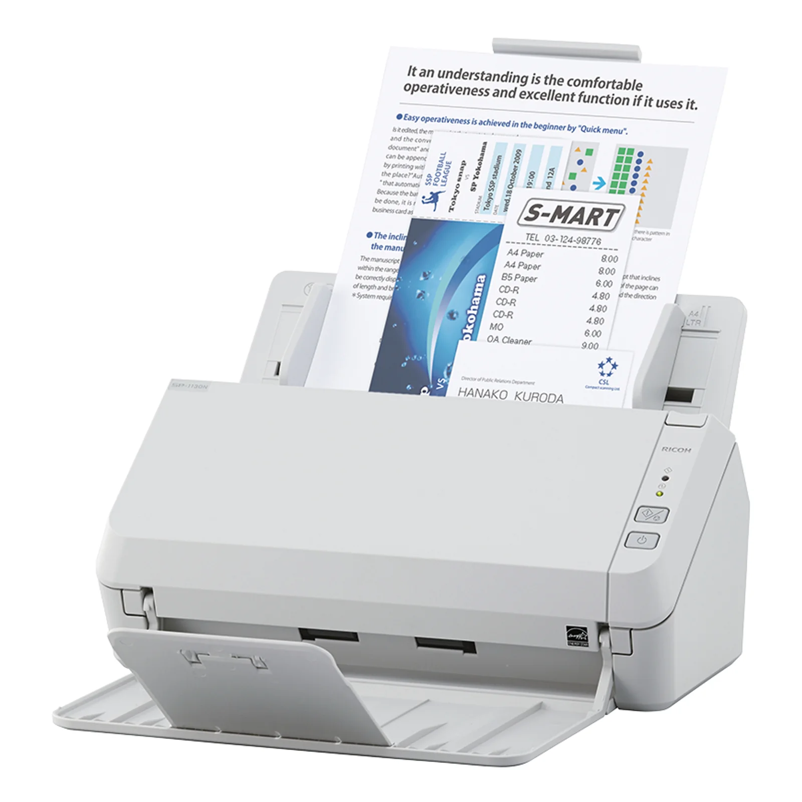 Ricoh SP-1130N Scanner ADF 600 x 600 DPI A4 Gris