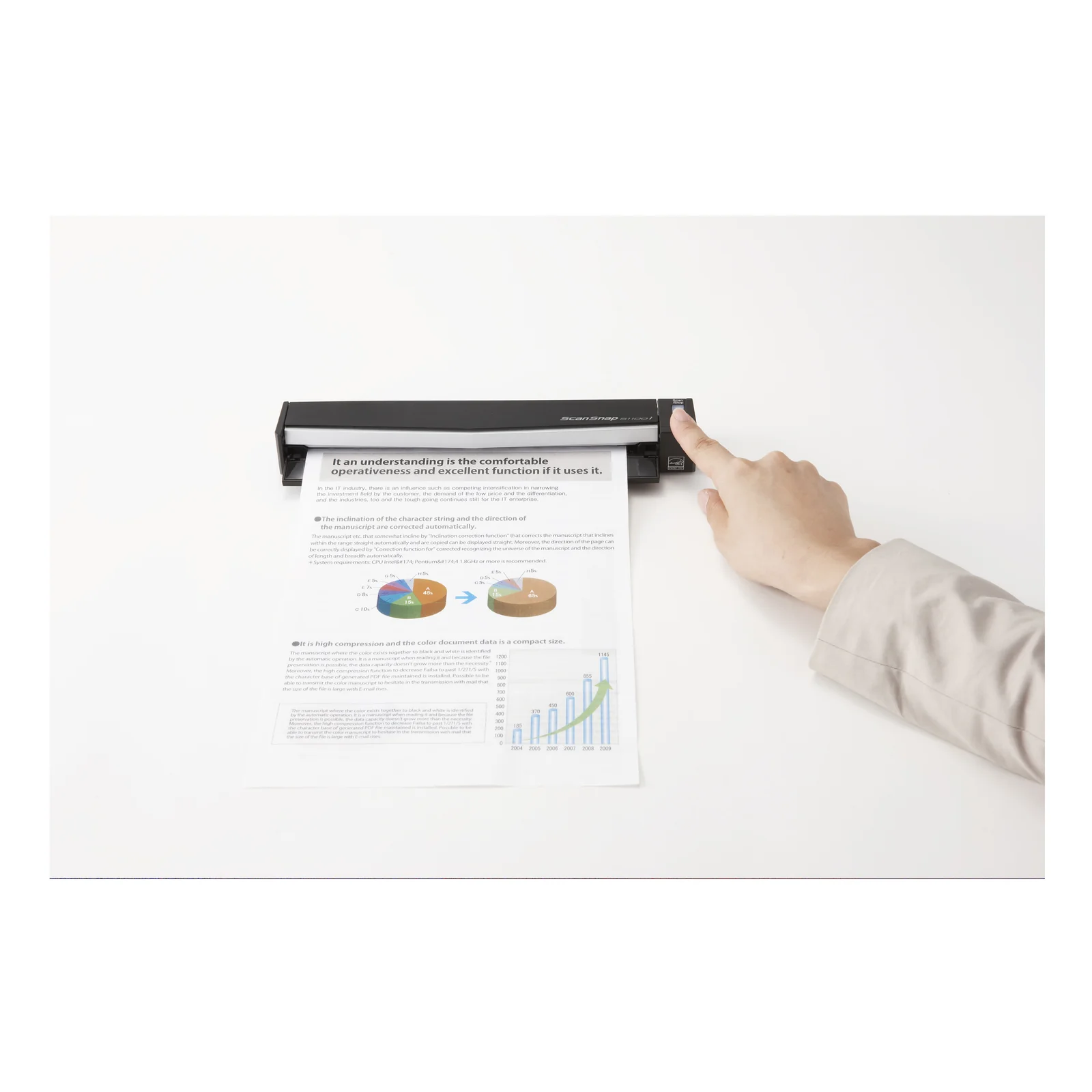 Ricoh ScanSnap S1100i Numériseur à alimentation papier + chargeur de document 600 x 600 DPI A4 Noir