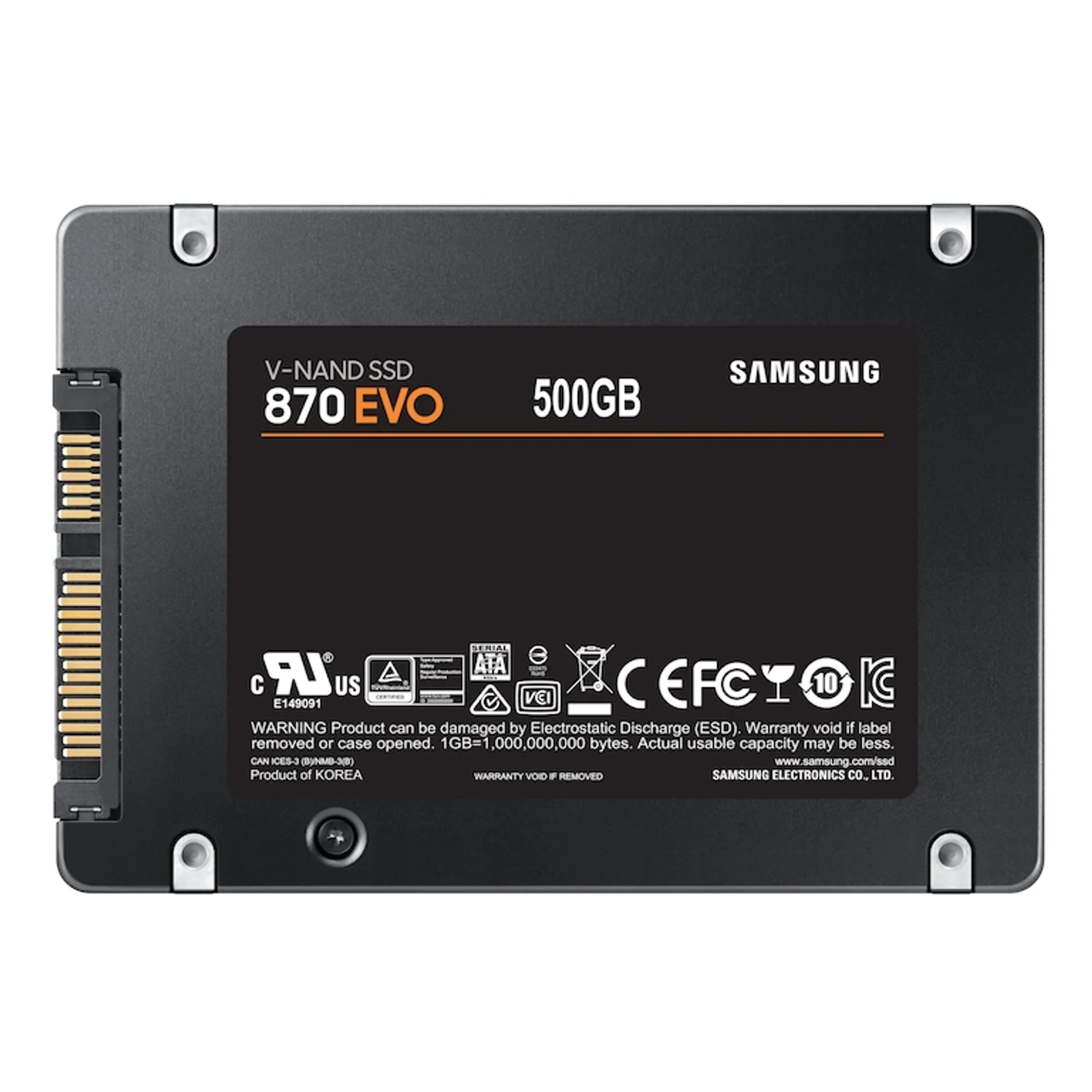 Samsung 870 EVO 500 Go 2.5" Série ATA III V-NAND MLC