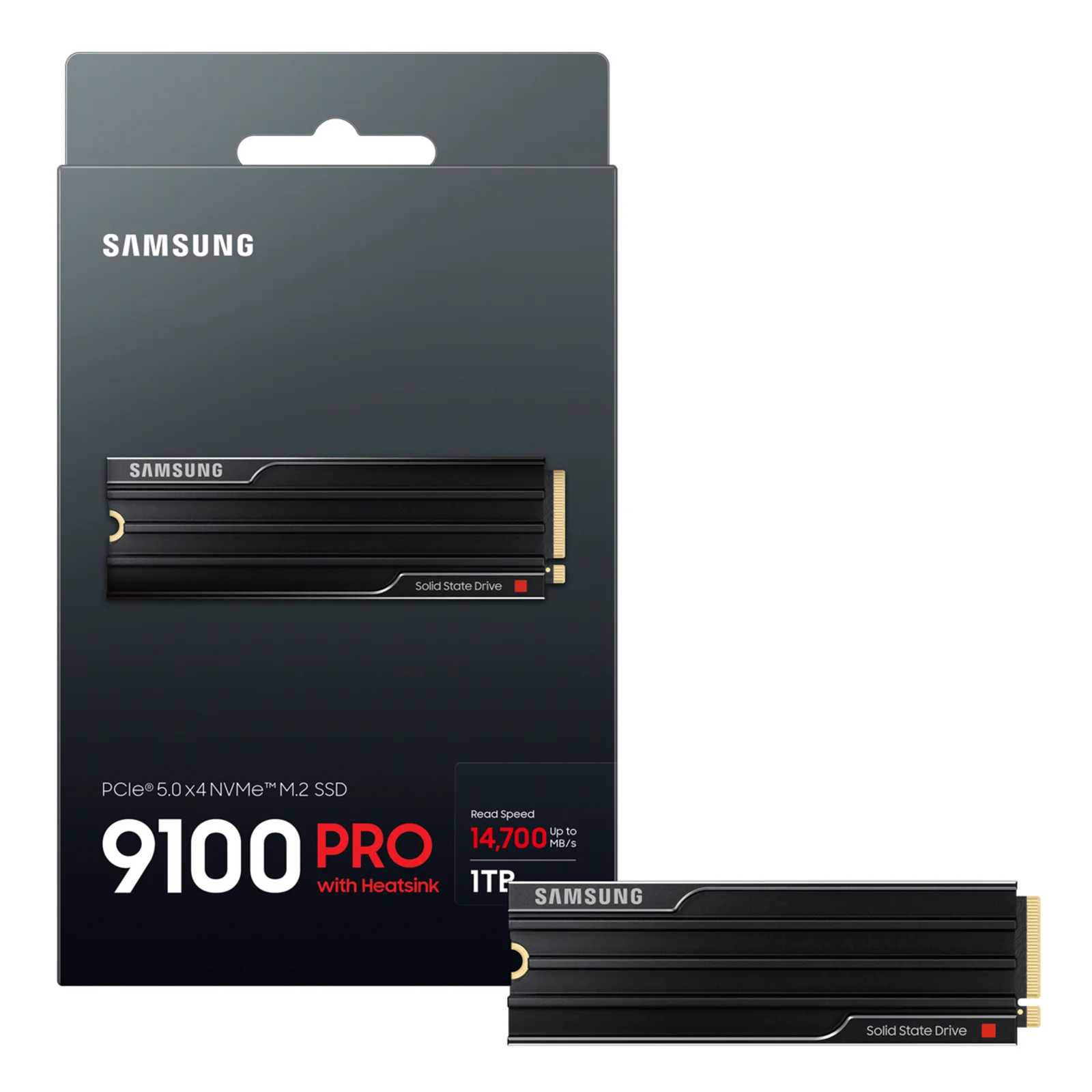 Samsung 9100 PRO Heatsink PCIe® 5.0 NVMe™ M.2 SSD - 1 TB
