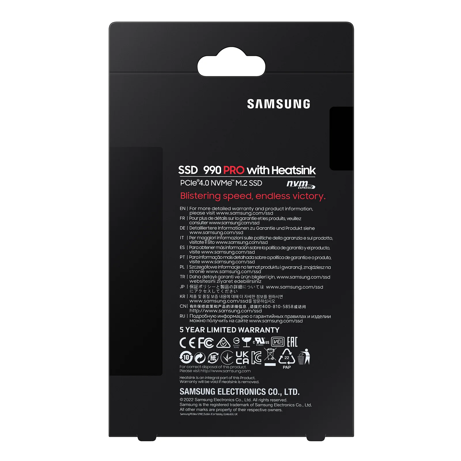 Samsung 990 Pro 4 To M.2 PCI Express 4.0 NVMe V-NAND TLC