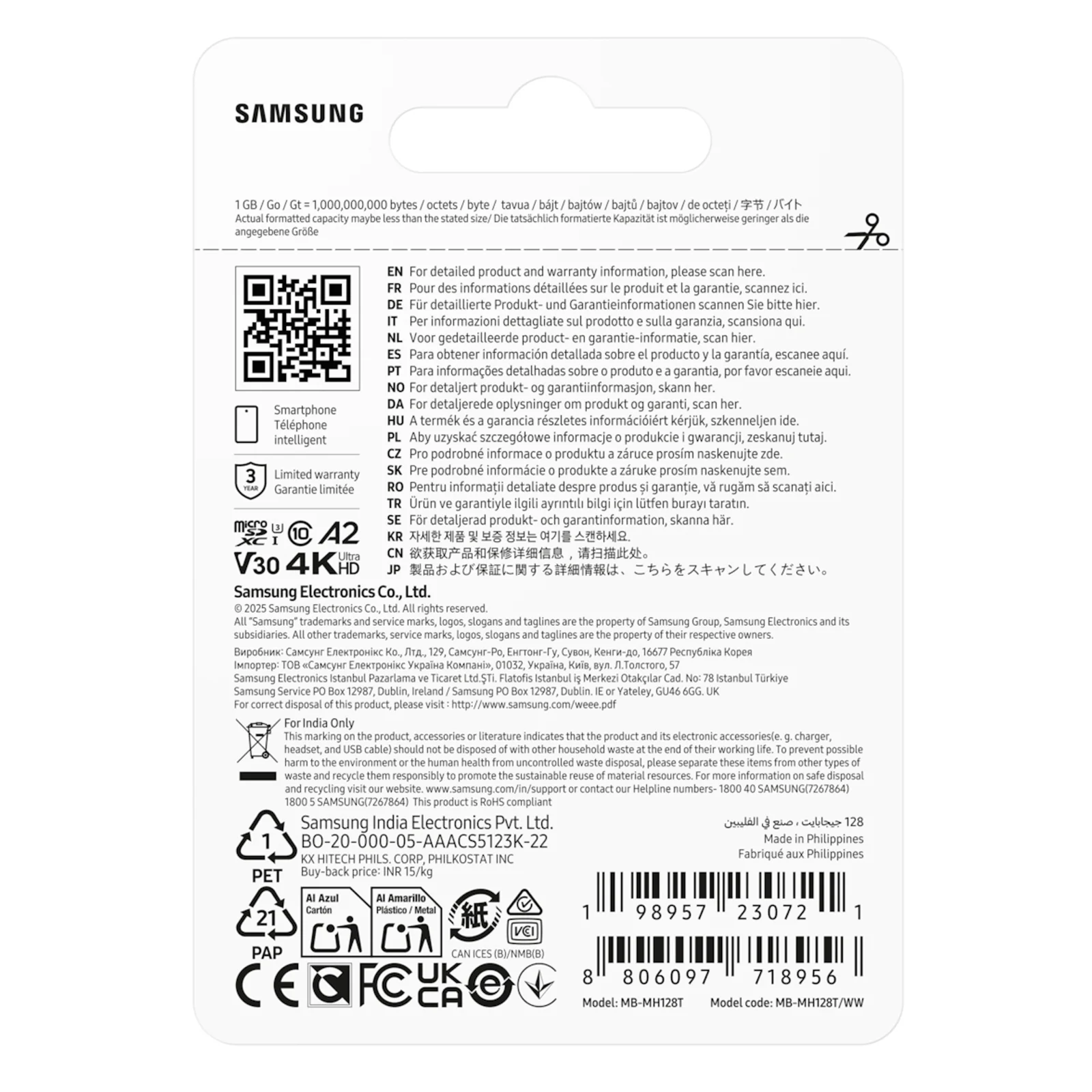 Samsung Carte microSDXC™ UHS-I 128 Go
