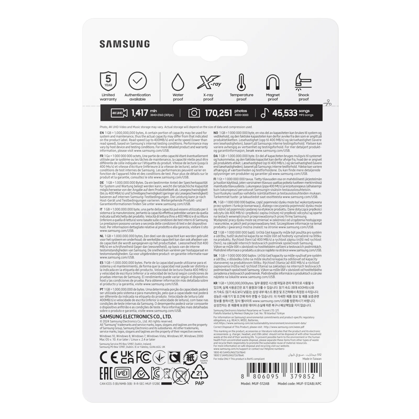 Samsung Clé USB 3.1 FIT Plus 512 Go