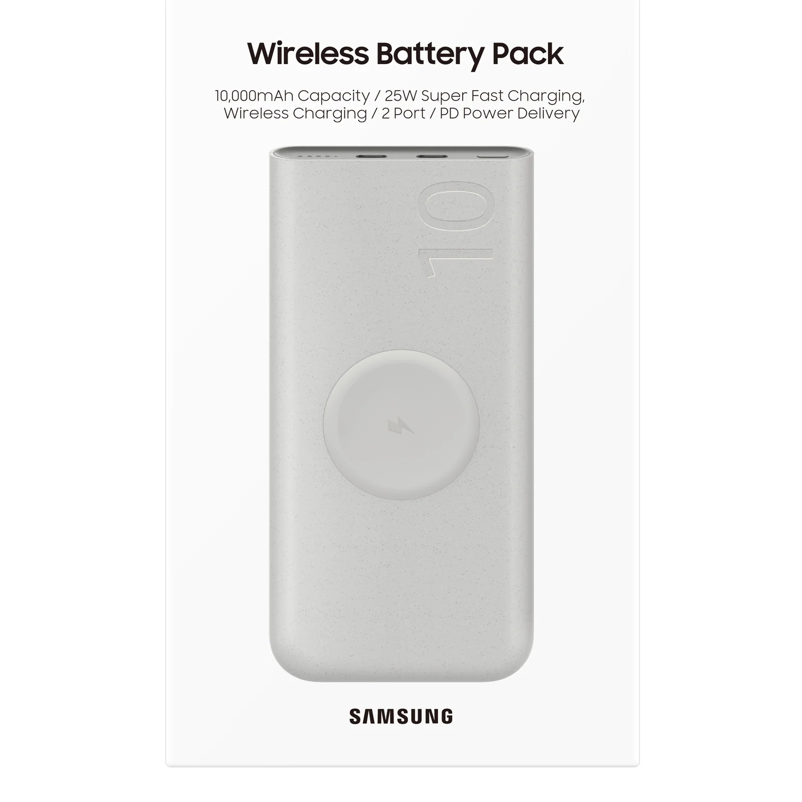 Samsung EB-U2510XUEGEU banque d'alimentation électrique 10000 mAh Recharge sans fil Beige