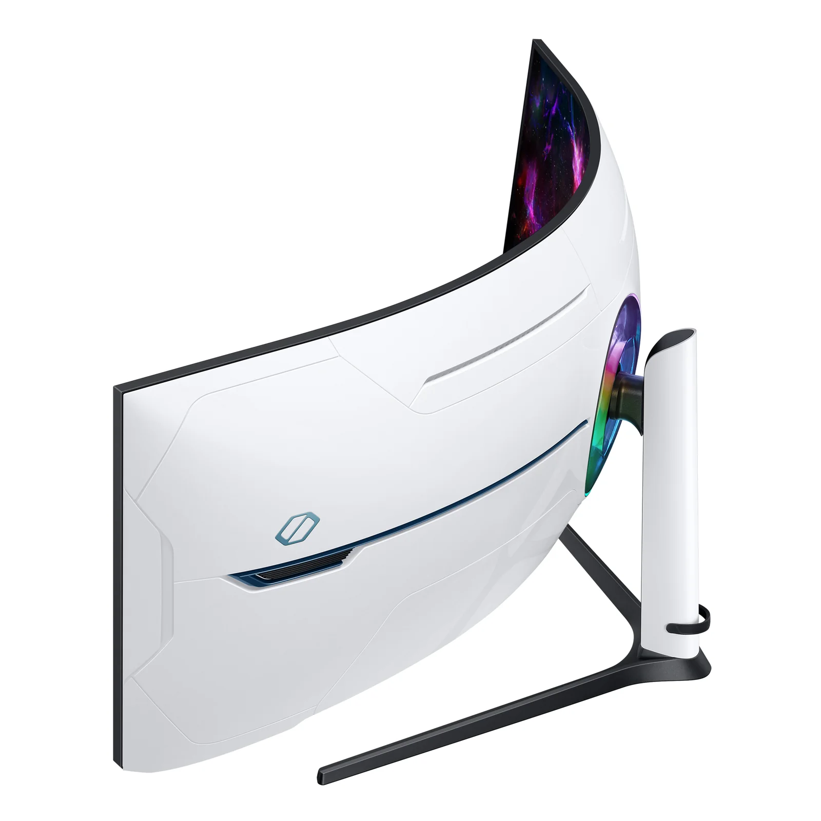 Samsung G95NC écran plat de PC 144,8 cm (57") 7680 x 2160 pixels Dual UHD LED Noir, Blanc
