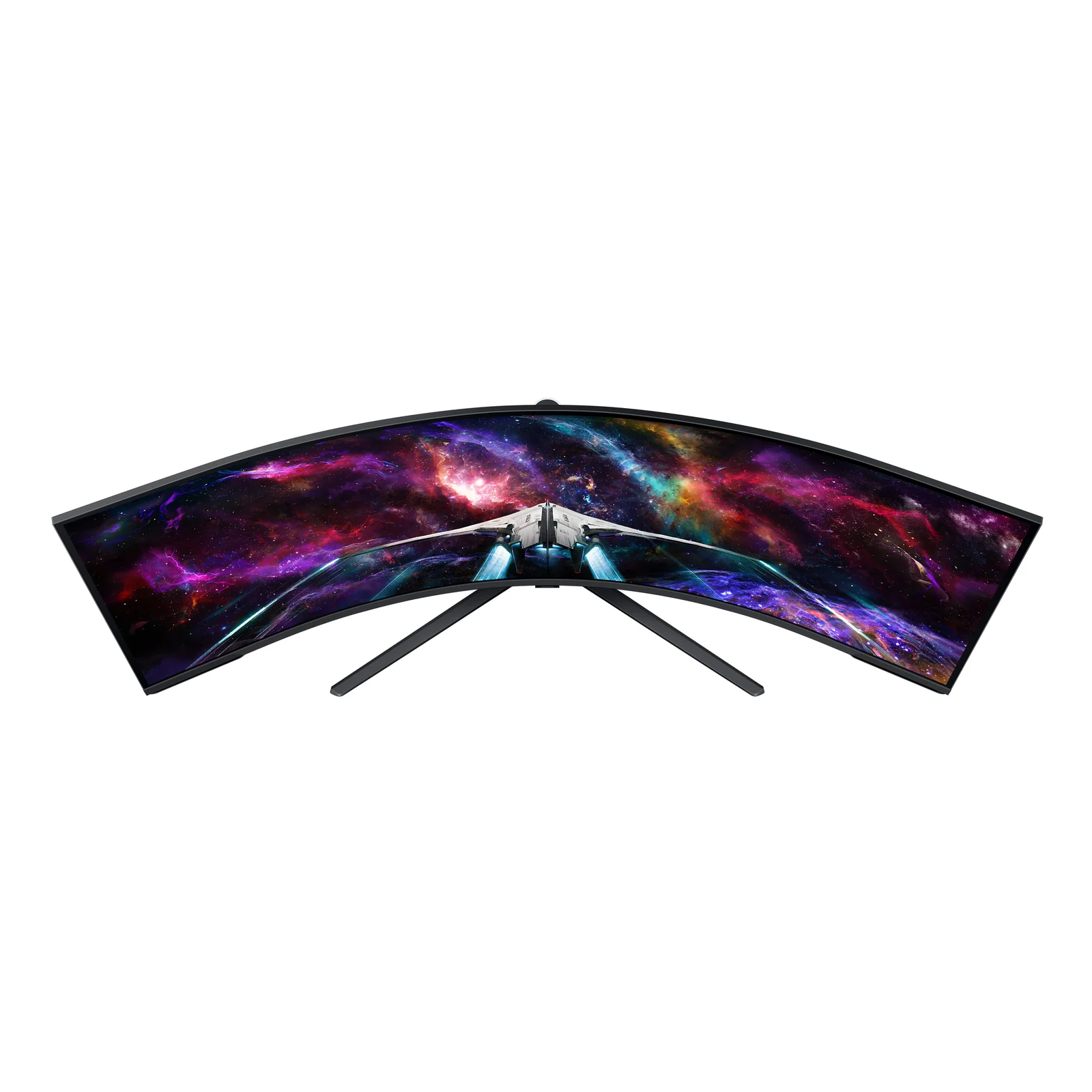 Samsung G95NC écran plat de PC 144,8 cm (57") 7680 x 2160 pixels Dual UHD LED Noir, Blanc