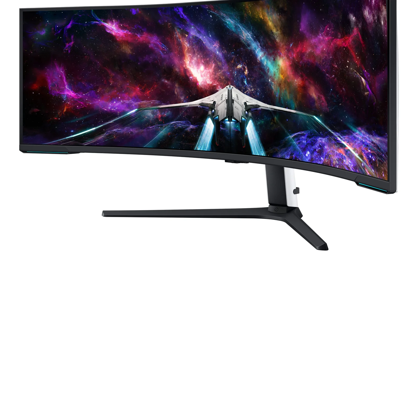 Samsung G95NC écran plat de PC 144,8 cm (57") 7680 x 2160 pixels Dual UHD LED Noir, Blanc
