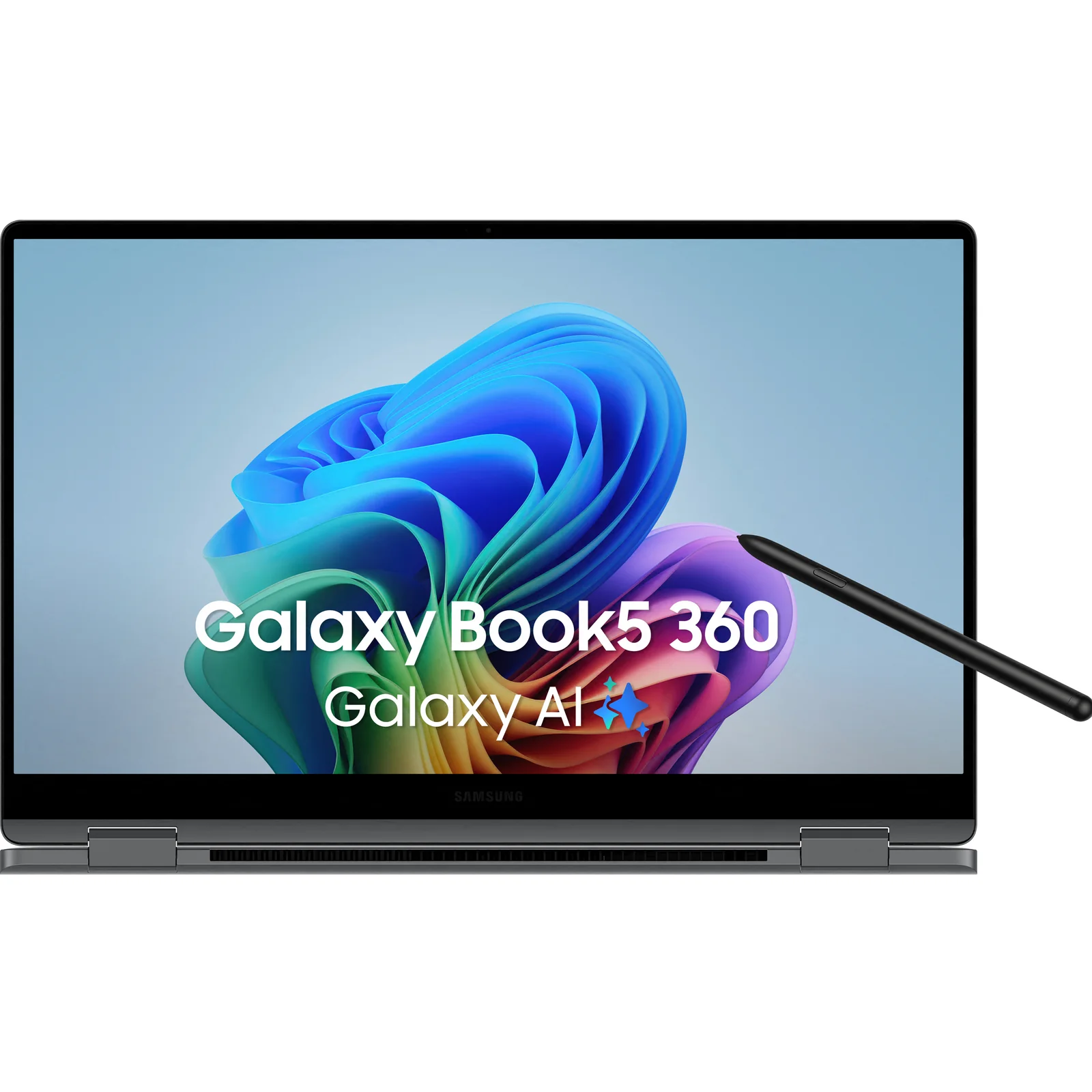 Galaxy Book5 360 Intel Core Ultra 7 256V Ordinateur portable 39,6 cm (15.6") Écran tactile Full HD 16 Go LPDDR5x-SDRAM 512 Go SSD Wi-Fi 7 (802.11be) Windows 11 Pro Gris