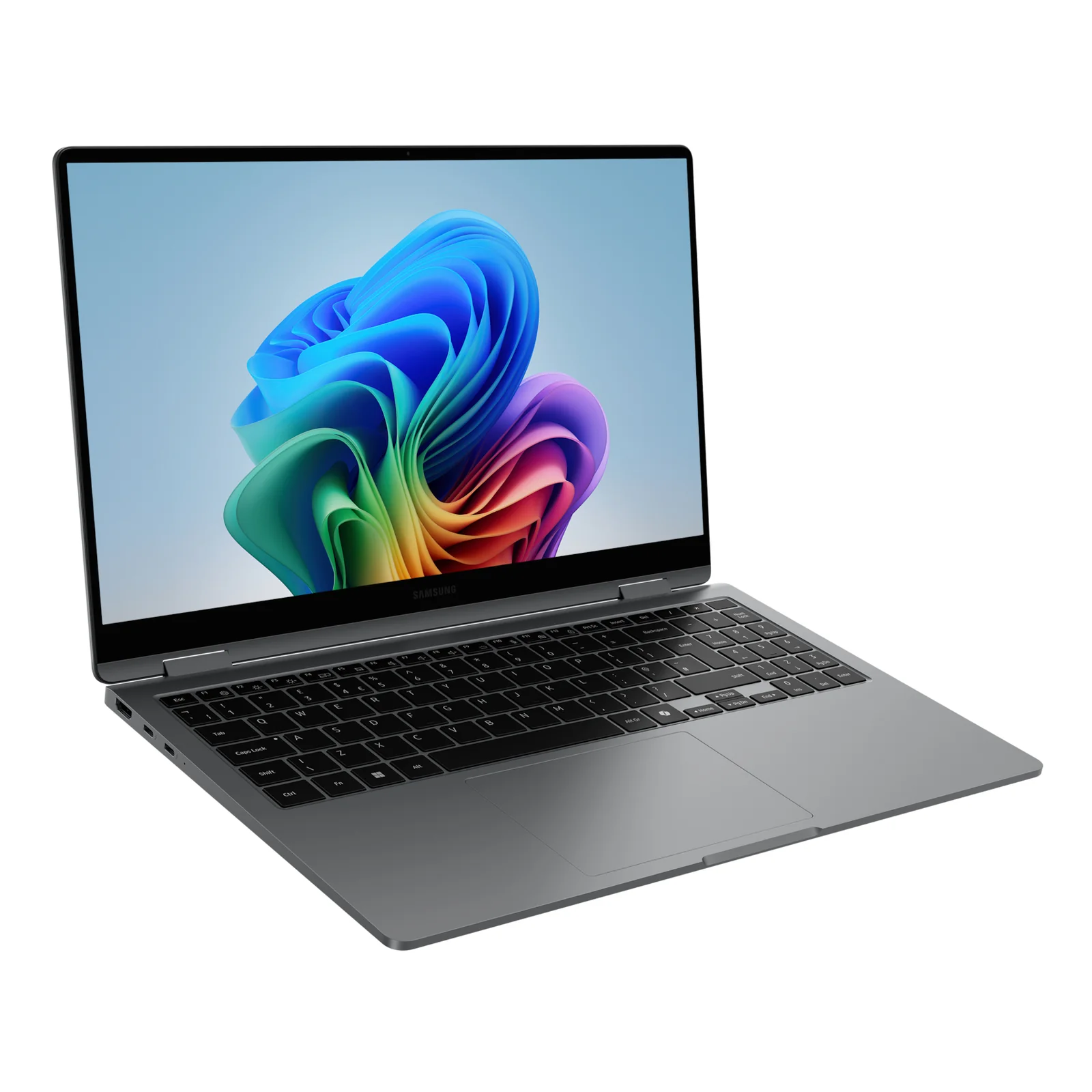 Samsung Galaxy Book5 360 Intel Core Ultra 7 256V Ordinateur portable 39,6 cm (15.6") Écran tactile Full HD 16 Go LPDDR5x-SDRAM 512 Go SSD Wi-Fi 7 (802.11be) Windows 11 Pro Gris